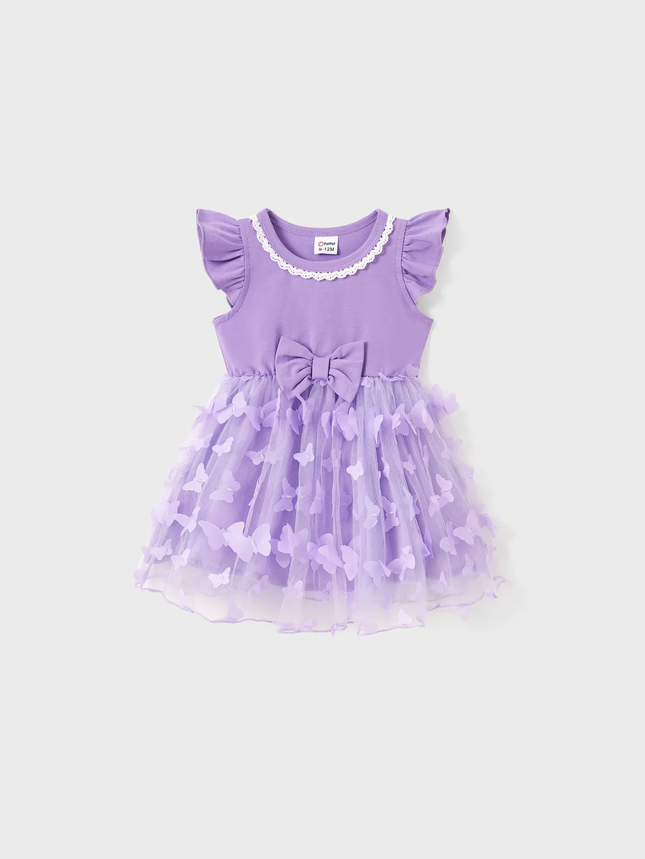 Family Matching Purple Colorblock T-shirt and Button Ruffle Sleeves Spliced Mesh Dress Sets
Family Matching Purple Colorblock T-shirt and Button Ruffle Sleeves Spliced Mesh Dress Sets