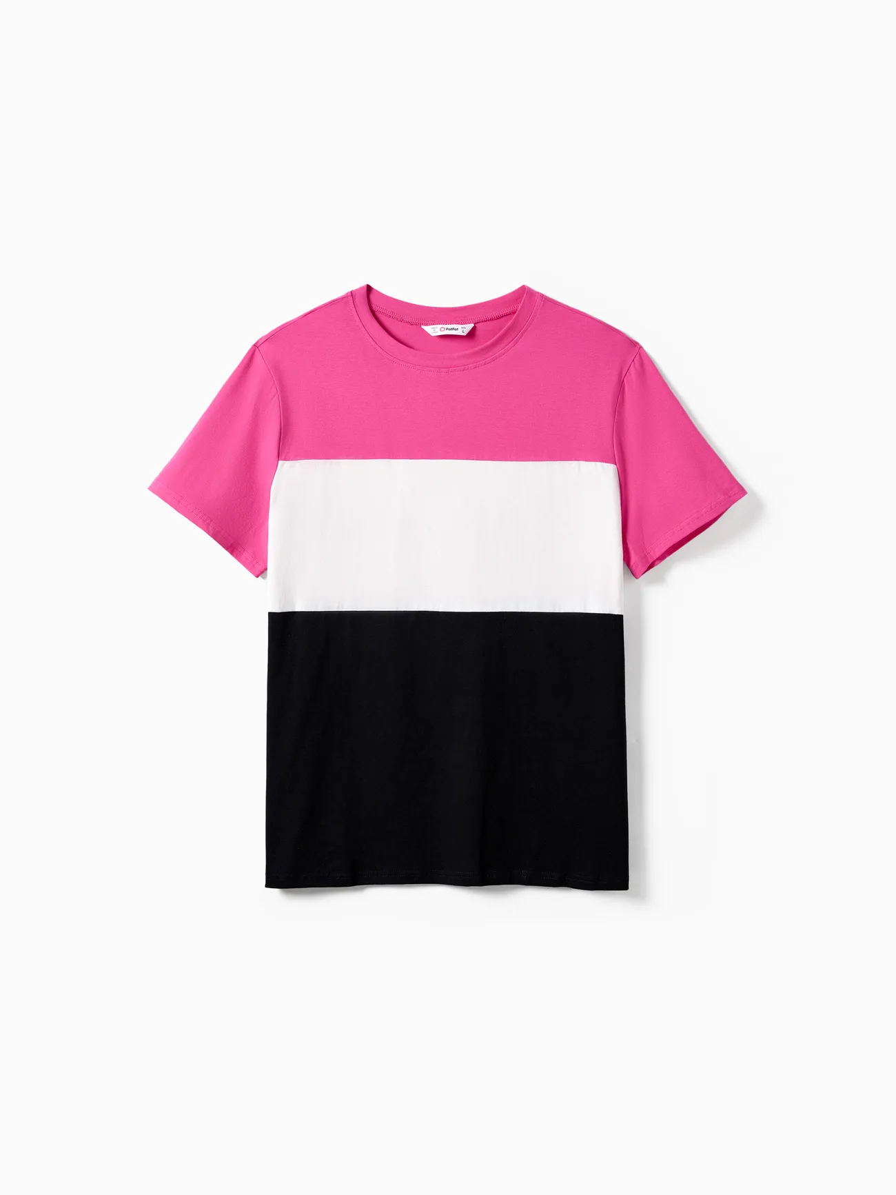 Family Matching Colorblock T-shirt and Hot Pink Button Neck-Tie Strap Dress Sets
Family Matching Colorblock T-shirt and Hot Pink Button Neck-Tie Strap Dress Sets