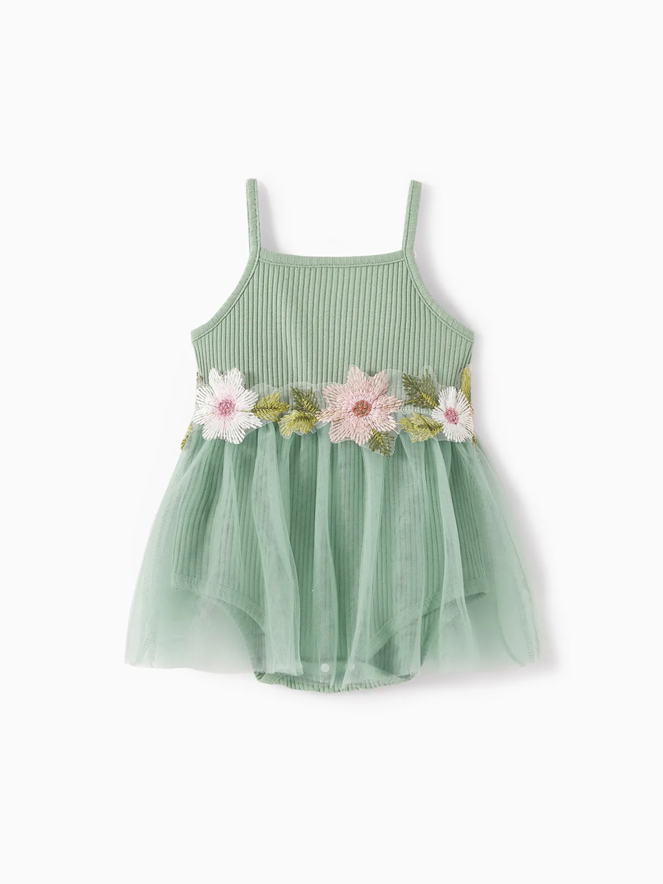 Mommy and Me Cotton Ribbed Floral Embroidered Cami Mesh Dresses
Mommy and Me Cotton Ribbed Floral Embroidered Cami Mesh Dresses