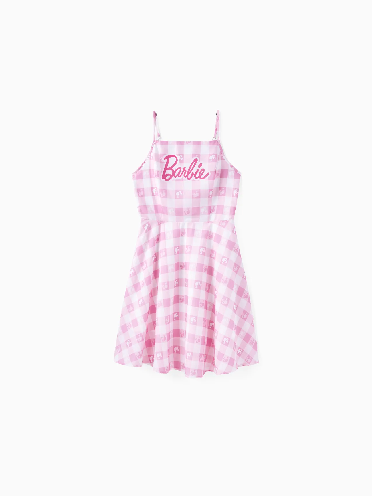 Barbie Mommy and Me Pink Plaid with Logo Print Dress
Barbie Mommy and Me Pink Plaid with Logo Print Dress