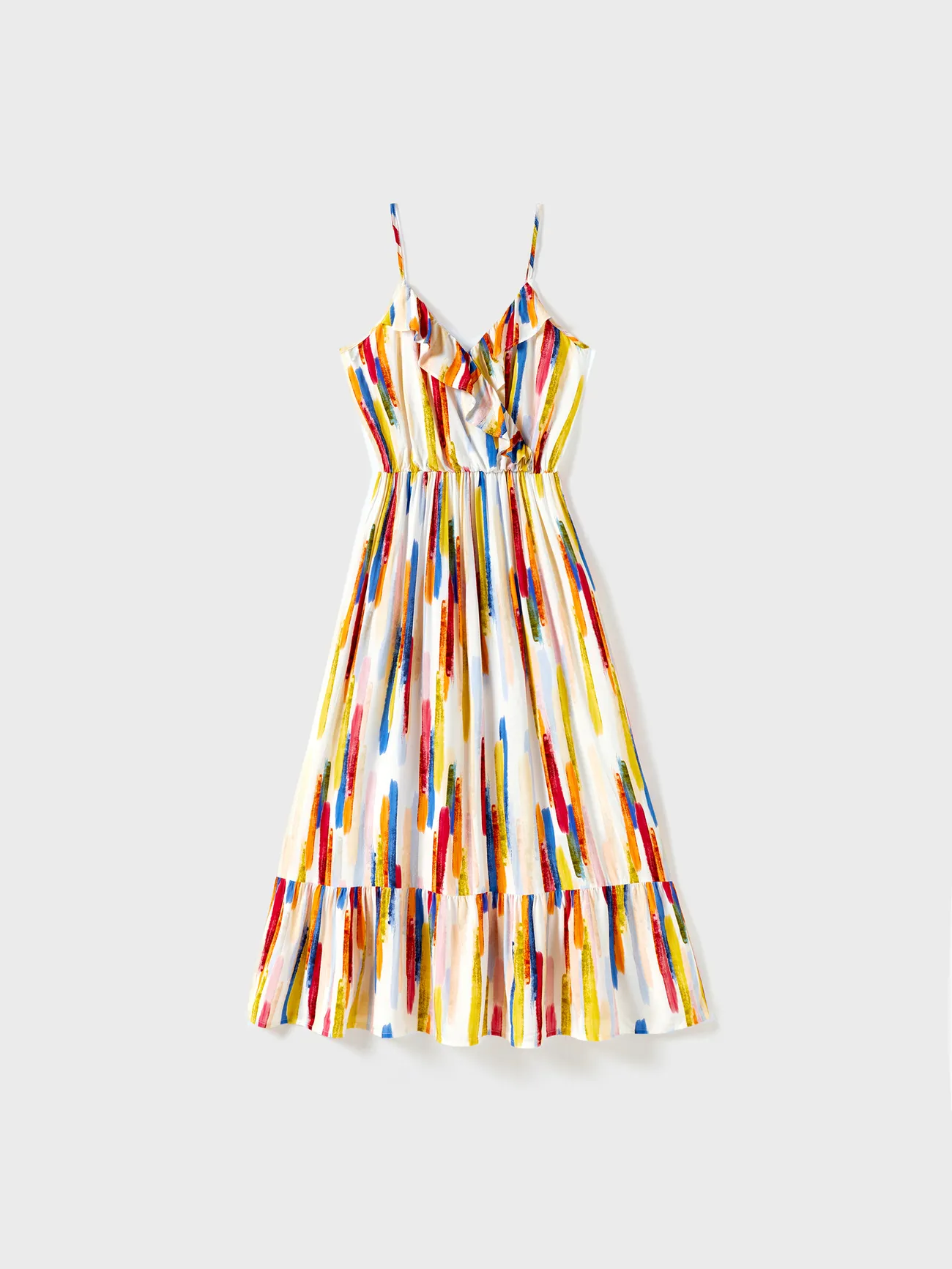 Family Matching Sets Multi Colors Shirt and Wrap Ruffle Hem Strap Dress with Hidden Snap Button
Family Matching Sets Multi Colors Shirt and Wrap Ruffle Hem Strap Dress with Hidden Snap Button