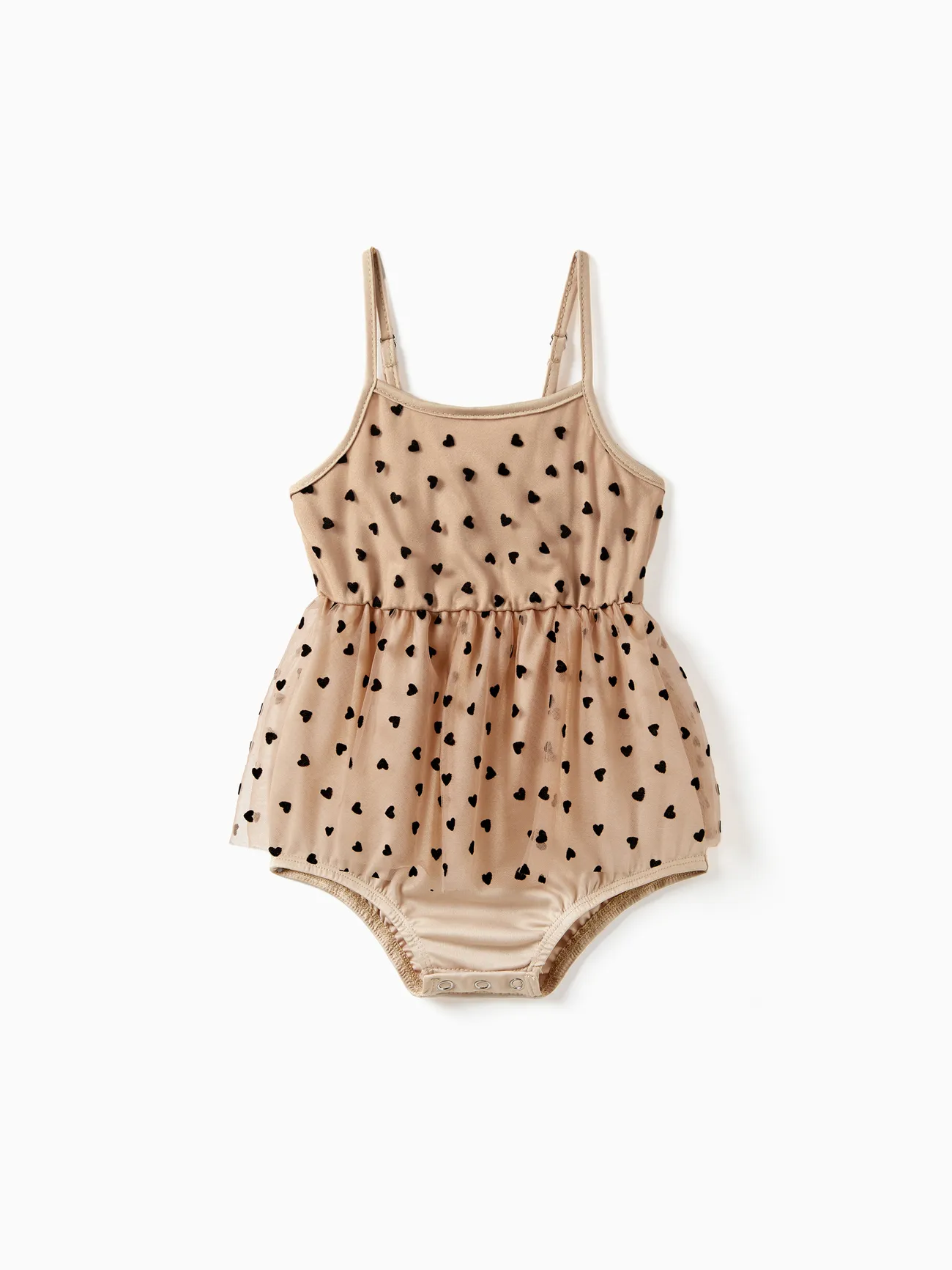 Mommy and Me High Neck Halter Mesh Tulle Dress with Black Flocking Heart Shapes
Mommy and Me High Neck Halter Mesh Tulle Dress with Black Flocking Heart Shapes