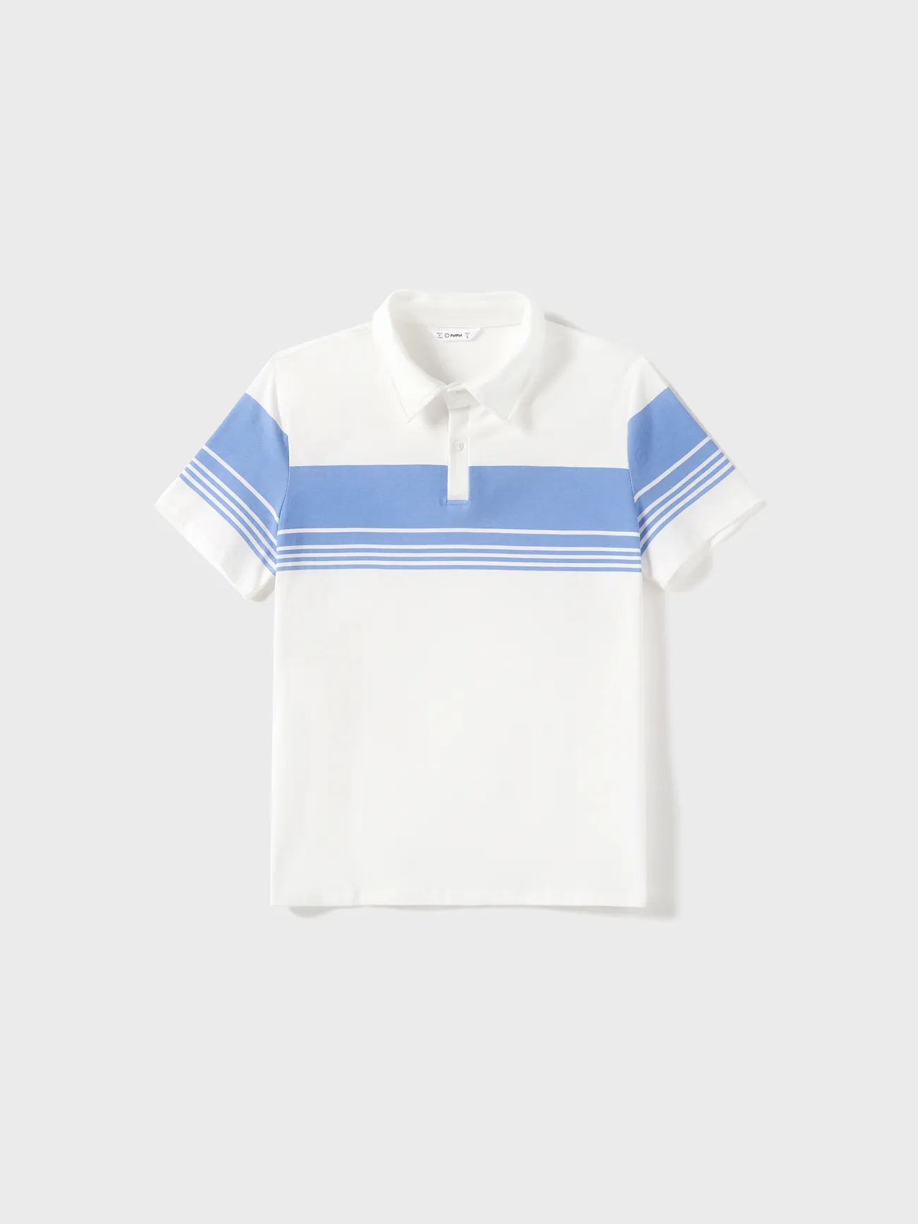Family Matching Blue Stripe Panel Polo Shirt and Tie Neck Shirred Waist Stripe Strap Dress Sets
Family Matching Blue Stripe Panel Polo Shirt and Tie Neck Shirred Waist Stripe Strap Dress Sets