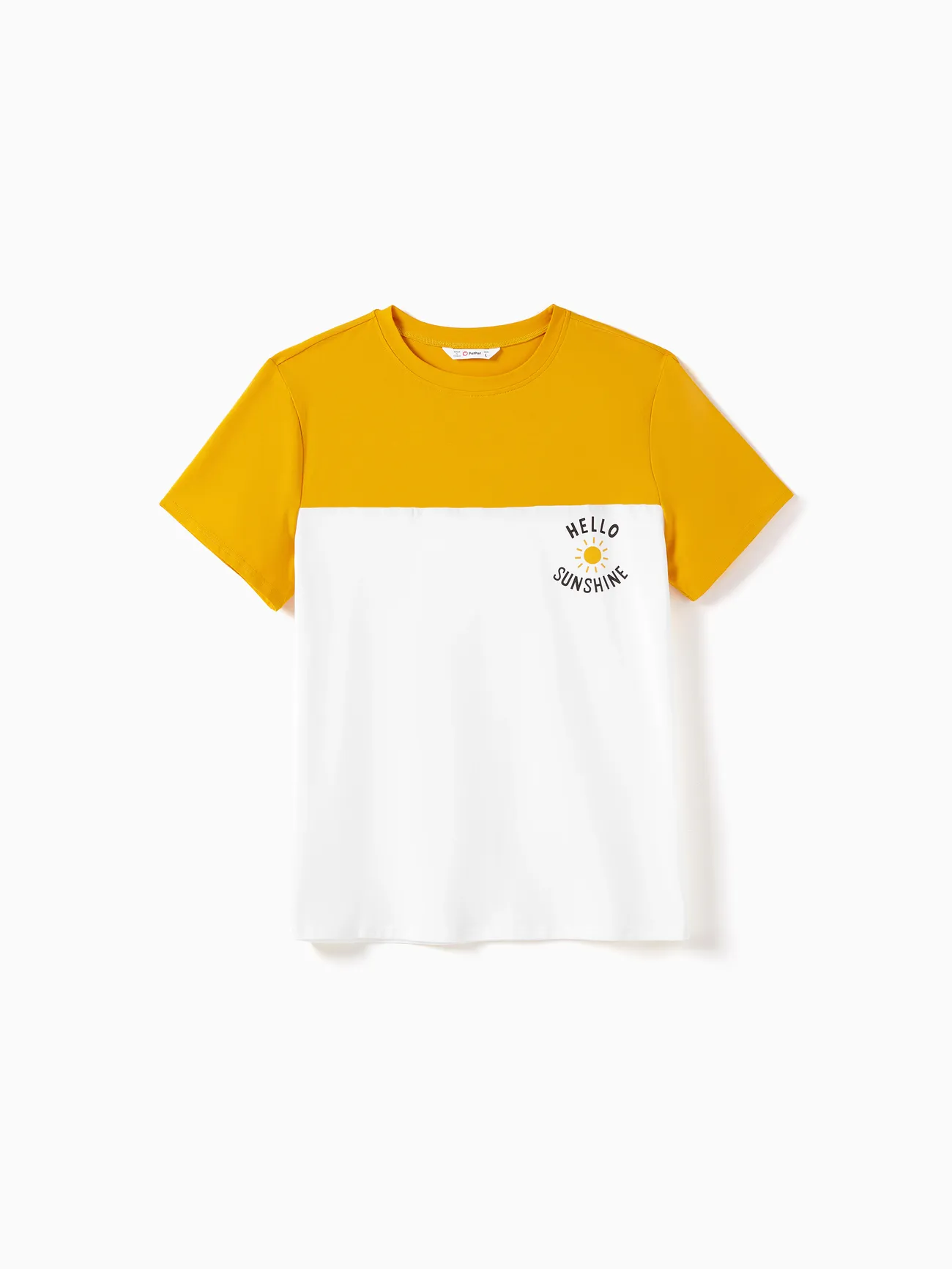 Family Matching Color Block Sunny Tee and Yellow Ditsy Floral High Neck Halter Sateen Dress Sets
Family Matching Color Block Sunny Tee and Yellow Ditsy Floral High Neck Halter Sateen Dress Sets