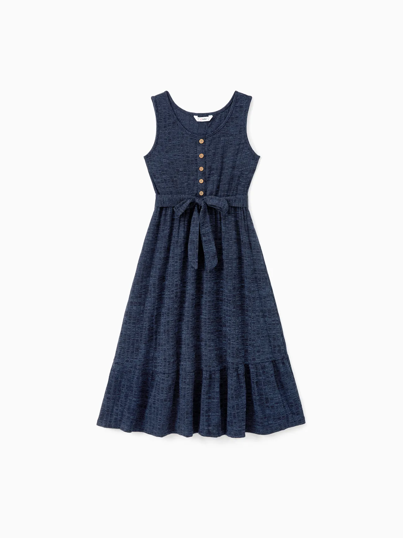 Mommy and Me Casual Solid Color Ribbed Belted Button Sleeveless Round Neck Dresses
Mommy and Me Casual Solid Color Ribbed Belted Button Sleeveless Round Neck Dresses