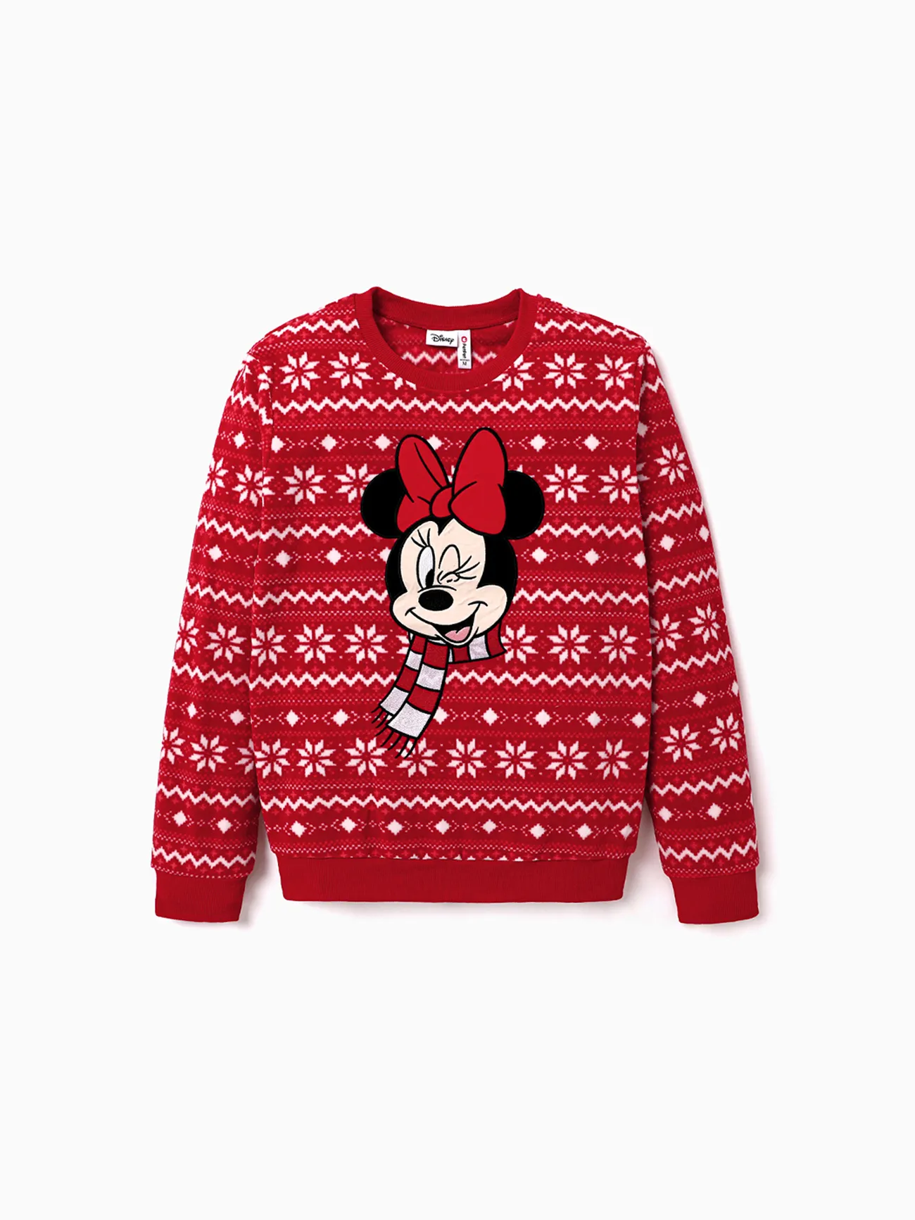 Disney Mickey and Friends Christmas Family Matching Snowflake Character Print Plush Crew Neck Sweatshirt 
Disney Mickey and Friends Christmas Family Matching Snowflake Character Print Plush Crew Neck Sweatshirt