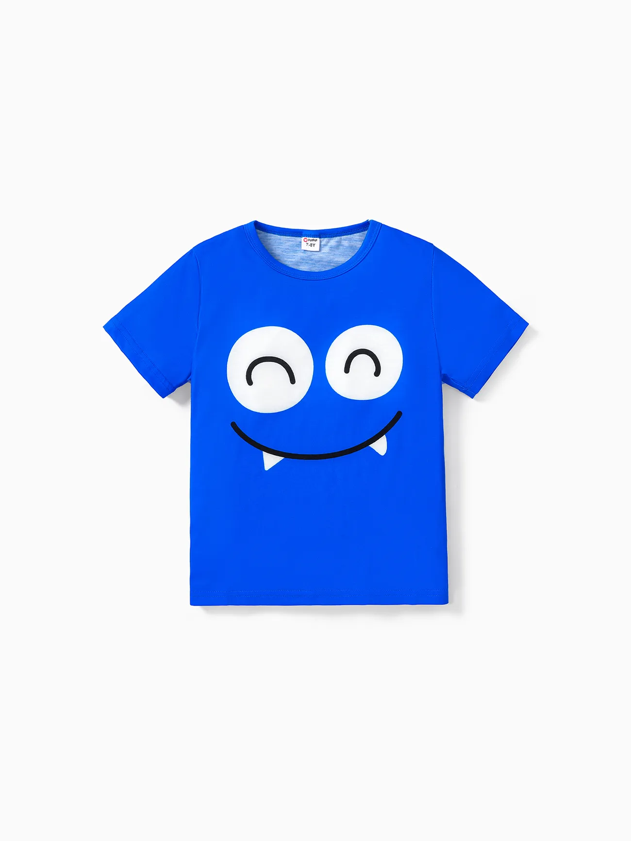 Kid Boy/Kid Girl Face Graphic Print Short-sleeve Tee