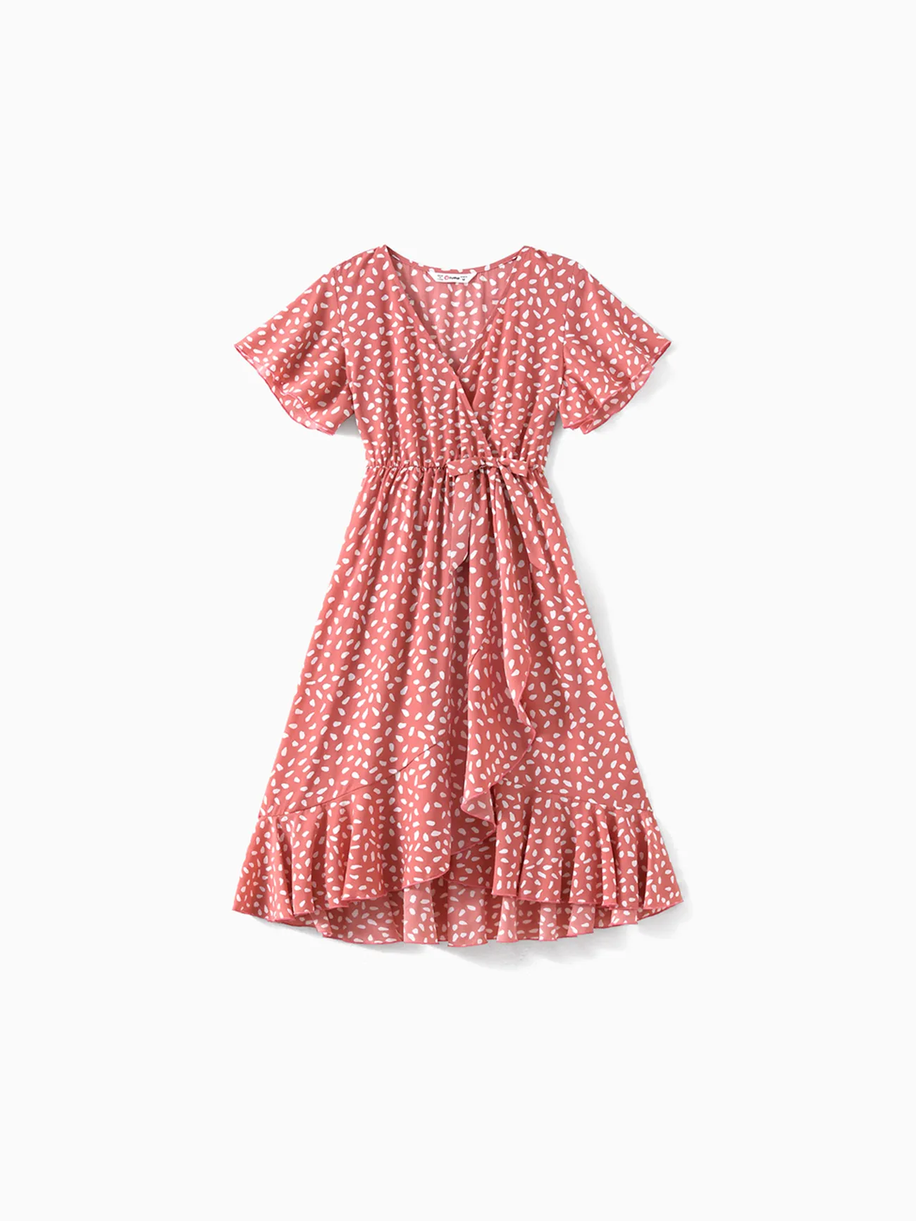 Family Matching Short-sleeve Colorblock Naia™ Polo Shirts and Allover Print V Neck Ruffle Trim Tulip Hem Dresses Sets
Family Matching Short-sleeve Colorblock Naia™ Polo Shirts and Allover Print V Neck Ruffle Trim Tulip Hem Dresses Sets