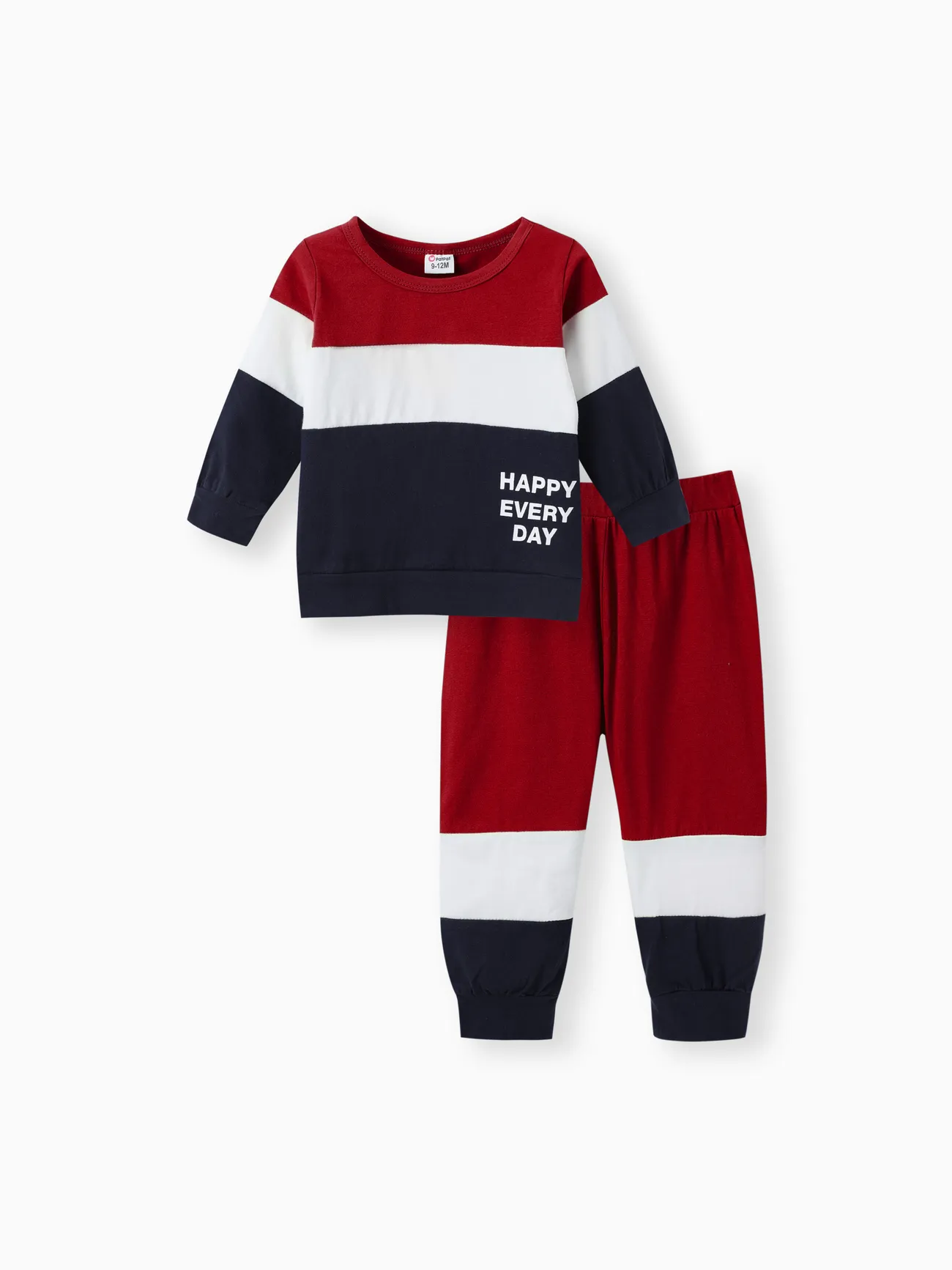 2pcs Baby Boy 95% Cotton Long-sleeve Letter Print Colorblock Sweatshirt and Pants Set
2pcs Baby Boy 95% Cotton Long-sleeve Letter Print Colorblock Sweatshirt and Pants Set