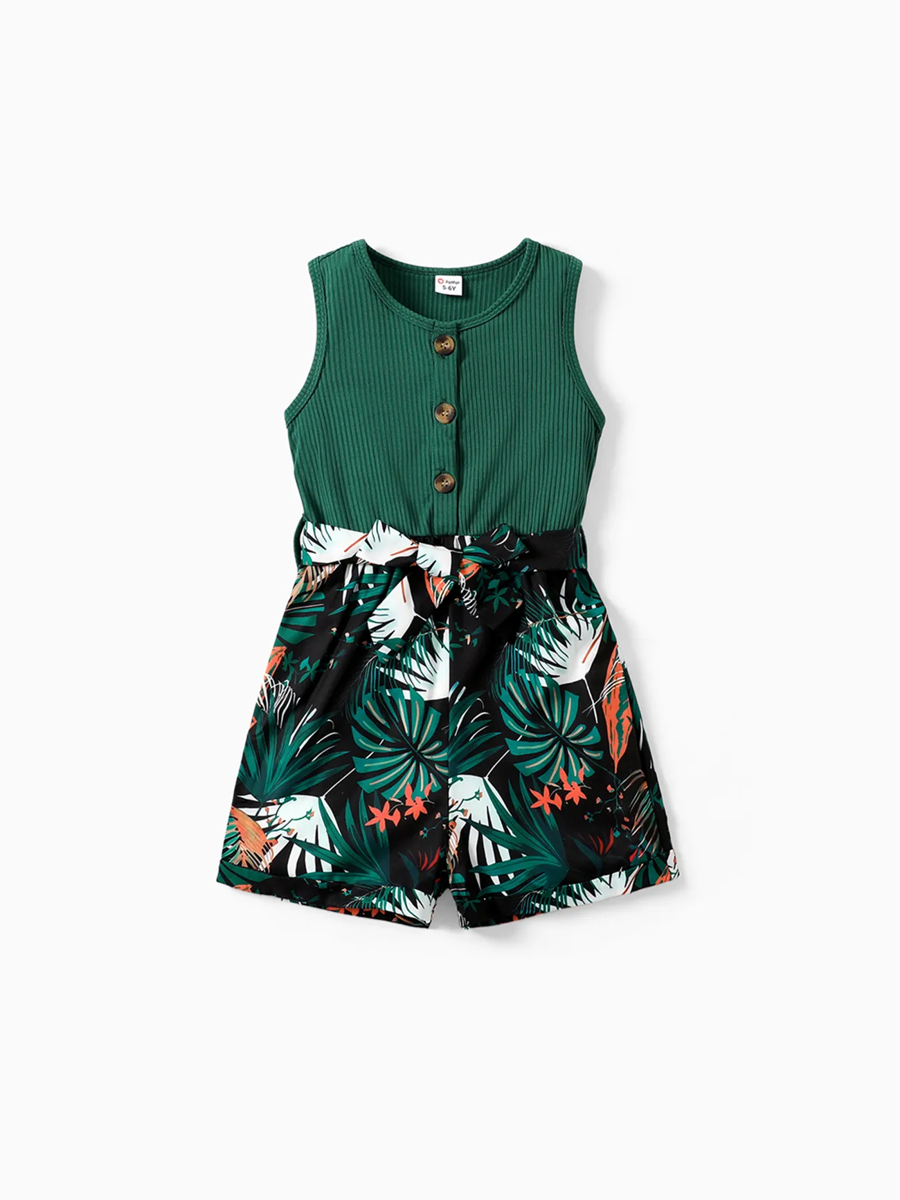 Kid Girl Floral Print Button Design Sleeveless Rompers
Kid Girl Floral Print Button Design Sleeveless Rompers