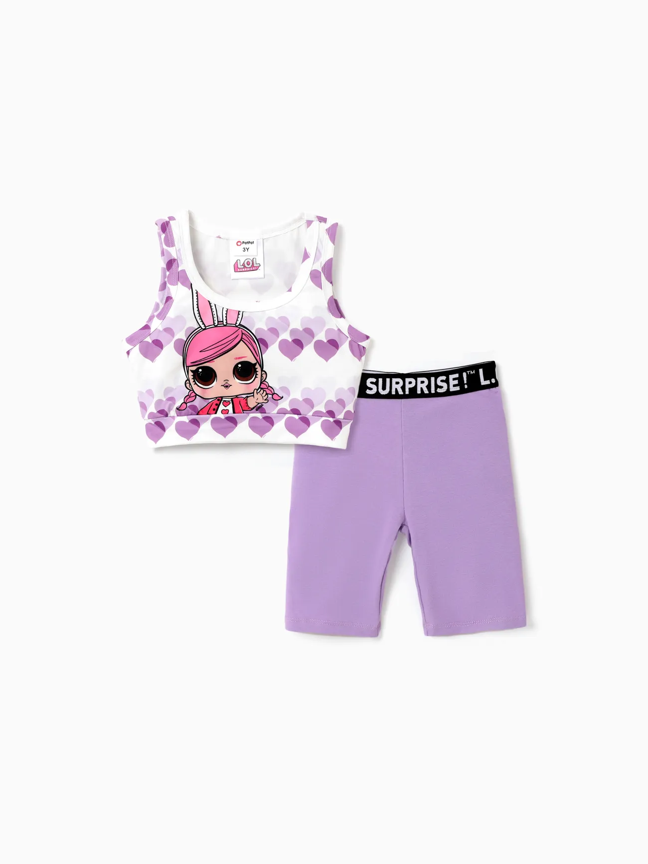 L.O.L. SURPRISE! toddler Girl Graphic Print Cropped Top and Tight Cycling Pants Set
L.O.L. SURPRISE! toddler Girl Graphic Print Cropped Top and Tight Cycling Pants Set