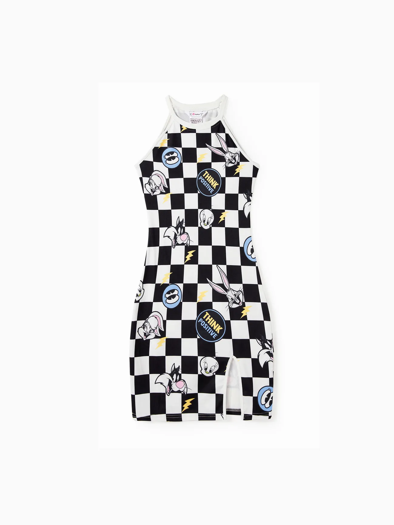 Looney Tunes Family Matching Black and White Checkered with Character Print Tee/Sleeveless Halter Dress/Romper
Looney Tunes Family Matching Black and White Checkered with Character Print Tee/Sleeveless Halter Dress/Romper