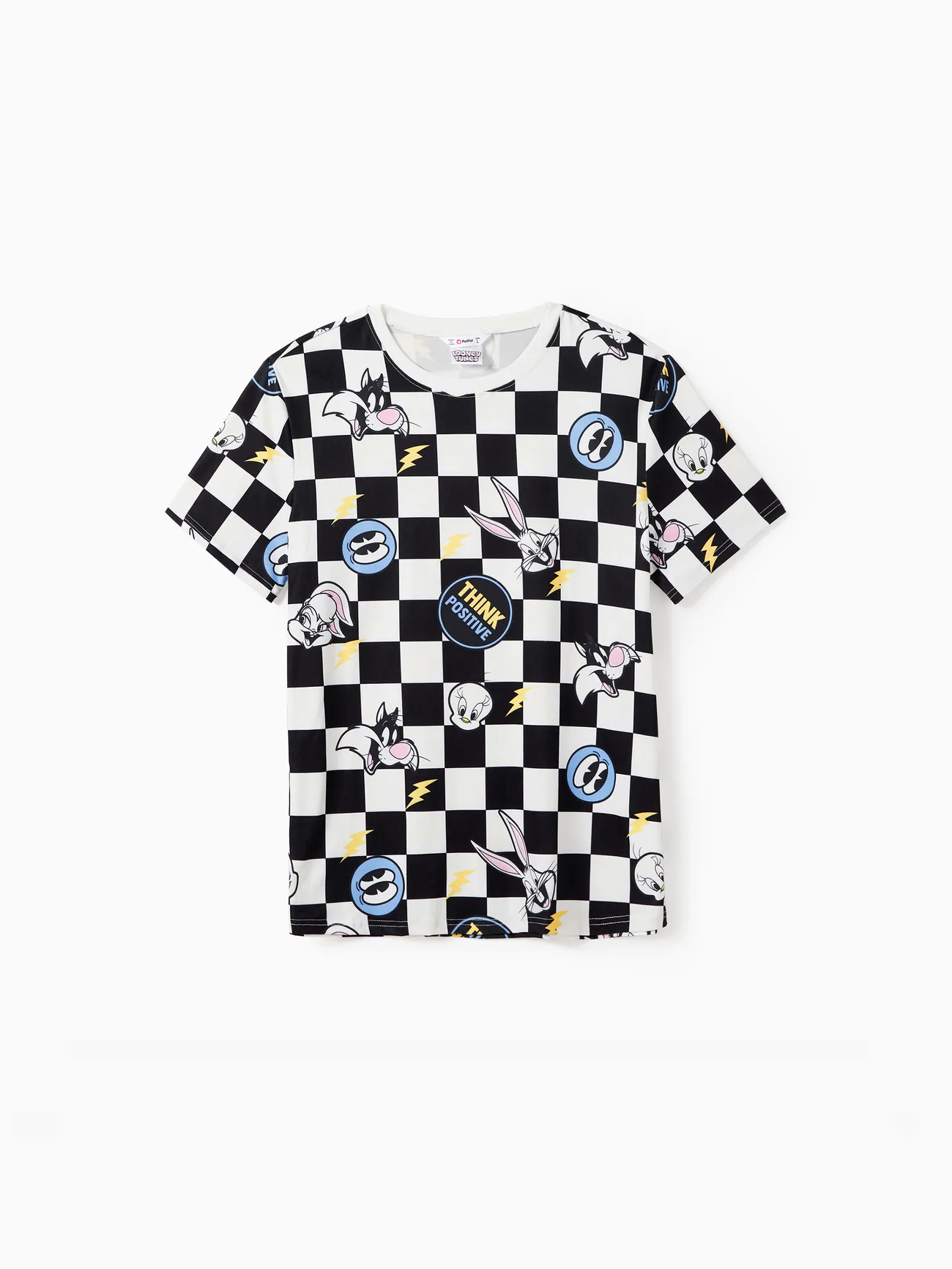 Looney Tunes Family Matching Black and White Checkered with Character Print Tee/Sleeveless Halter Dress/Romper
Looney Tunes Family Matching Black and White Checkered with Character Print Tee/Sleeveless Halter Dress/Romper