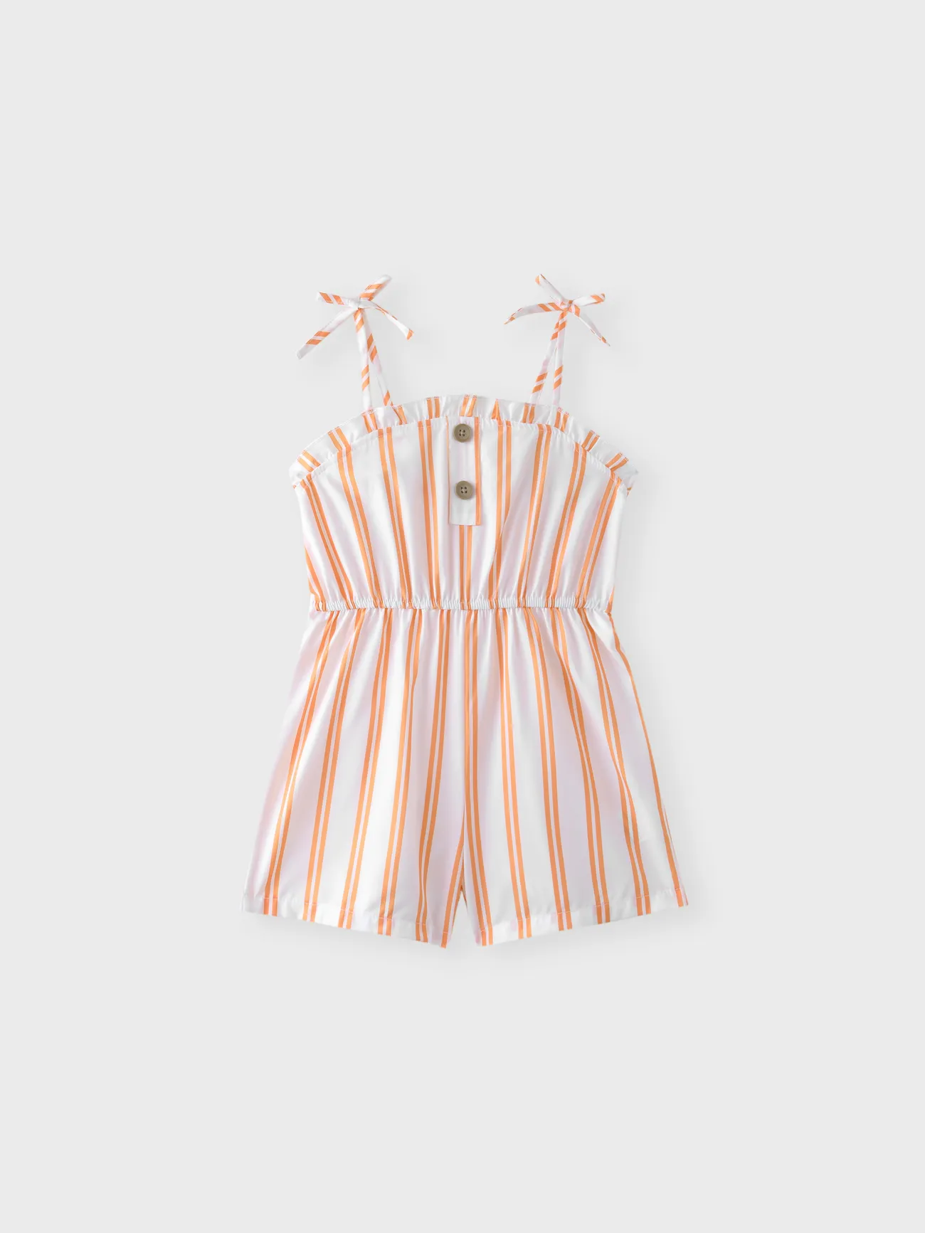 Toddler Girl Bowknot Design Stripe/Floral Print/Orange Cami Romper
Toddler Girl Bowknot Design Stripe/Floral Print/Orange Cami Romper