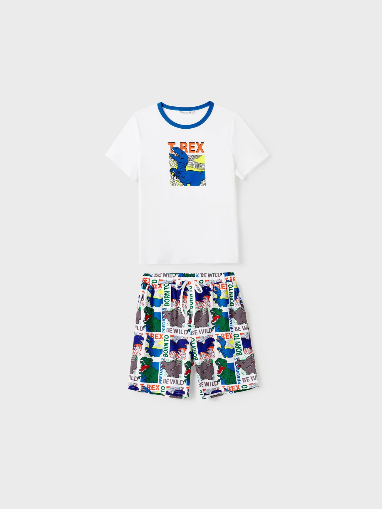 Family Matching T-REX Short-Sleeve Tee and Allover Dinosaur Shorts Pajamas Sets
Family Matching T-REX Short-Sleeve Tee and Allover Dinosaur Shorts Pajamas Sets