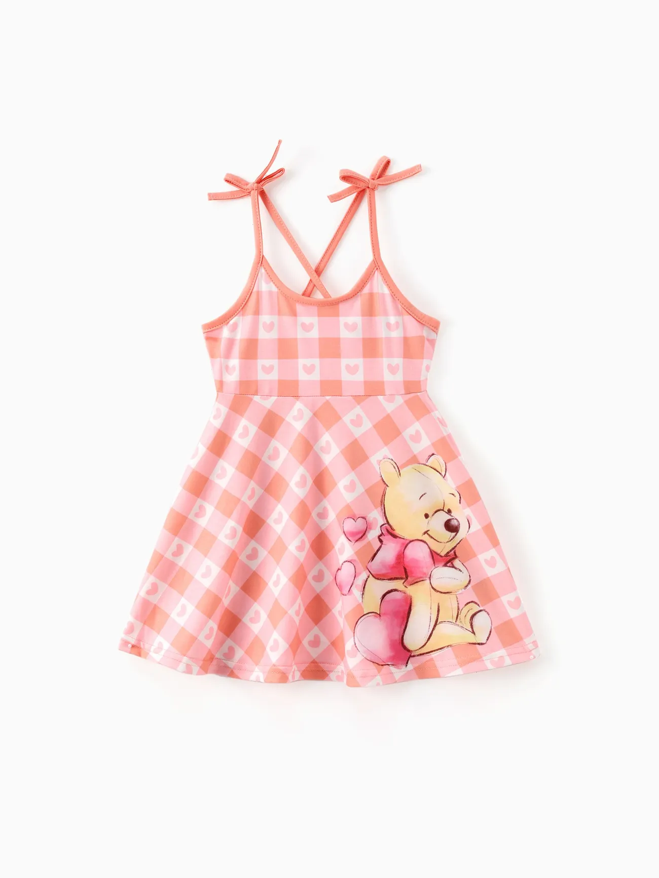 Disney Winnie the Pooh Toddler Girls 1pc Naia™ Pink and White Plaid with Heart Pattern Spaghetti Strap Dress
Disney Winnie the Pooh Toddler Girls 1pc Naia™ Pink and White Plaid with Heart Pattern Spaghetti Strap Dress