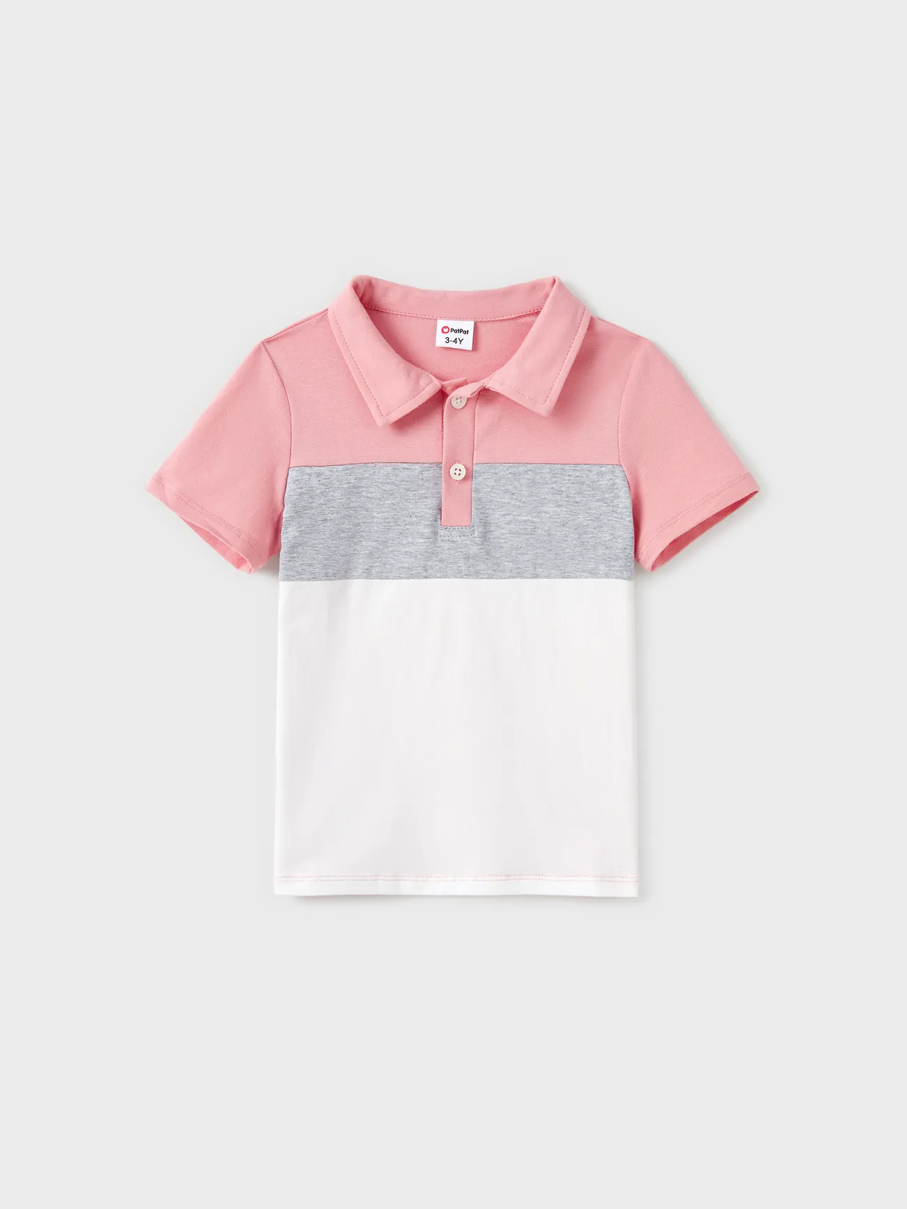 Family Matching Pink Set Solid Colorblock Polo collar Short-sleeve Shirt or Ruffle-sleeve Belted Dress 
Family Matching Pink Set Solid Colorblock Polo collar Short-sleeve Shirt or Ruffle-sleeve Belted Dress