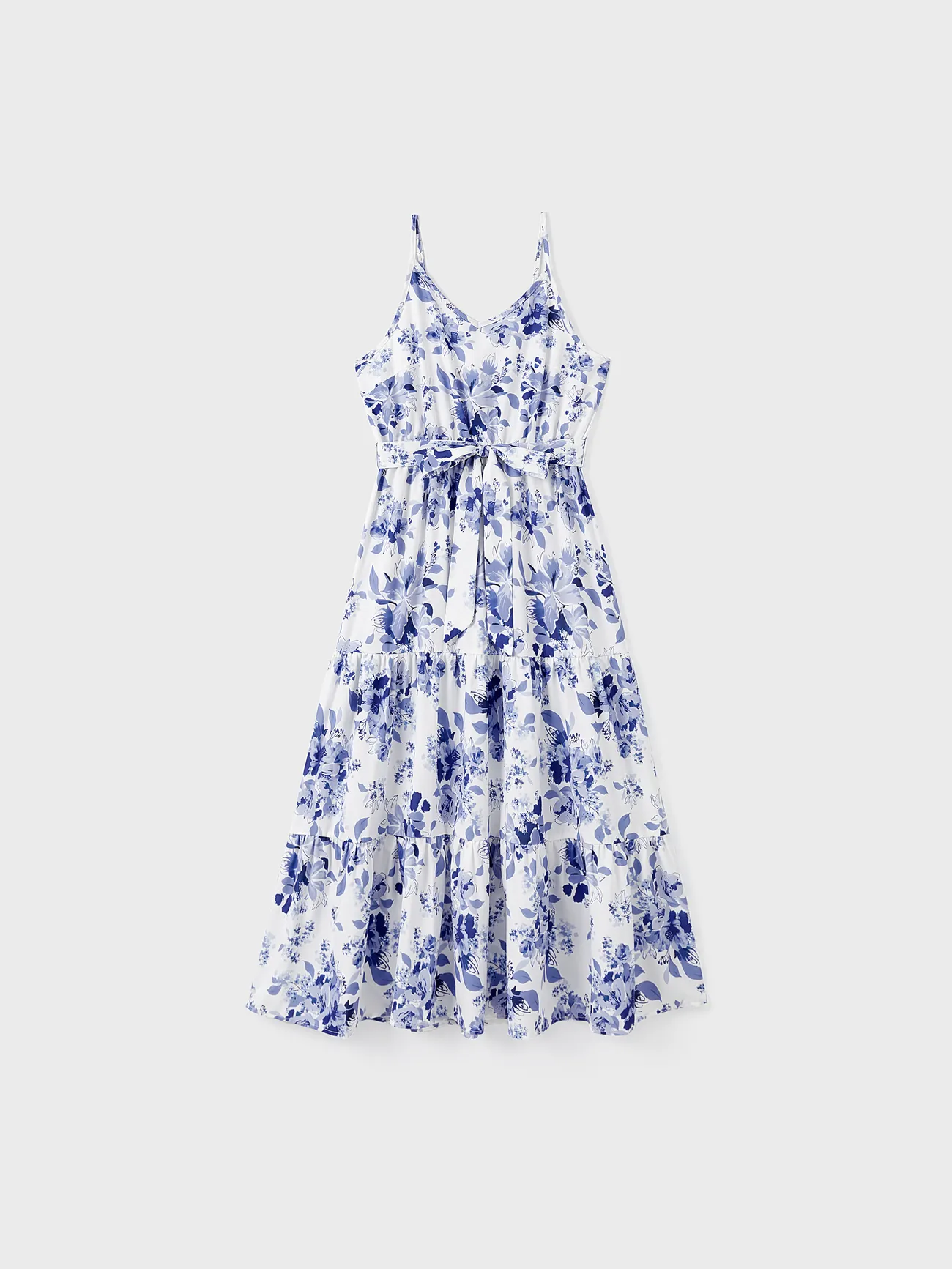 Family Matching Allover Floral Print Belted Cami Dresses and Colorblock Striped Polo Neck T-shirts Sets
Family Matching Allover Floral Print Belted Cami Dresses and Colorblock Striped Polo Neck T-shirts Sets