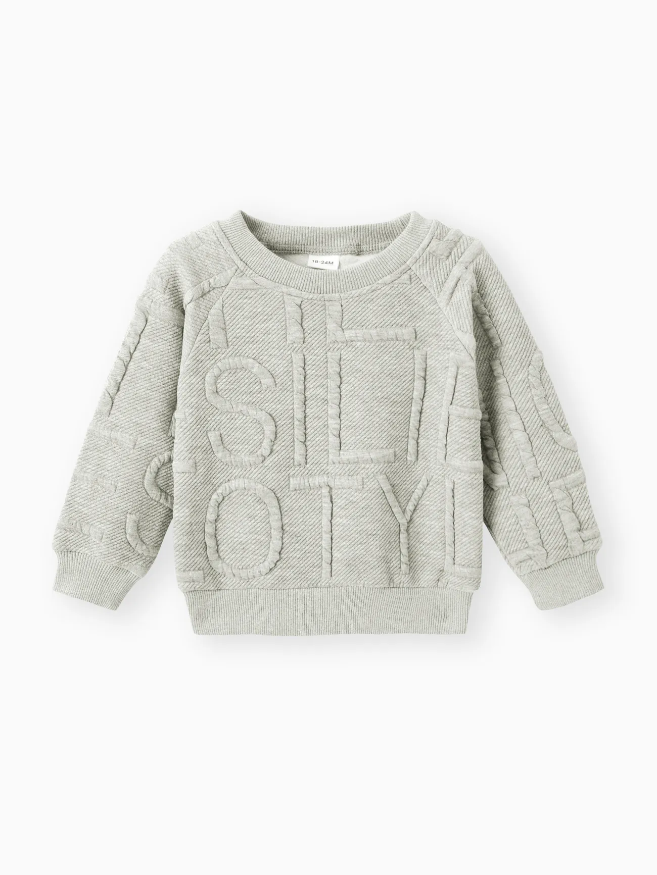 Toddler Boy/Girl Letter Textured Solid Pullover Sweatshirt
Toddler Boy/Girl Letter Textured Solid Pullover Sweatshirt