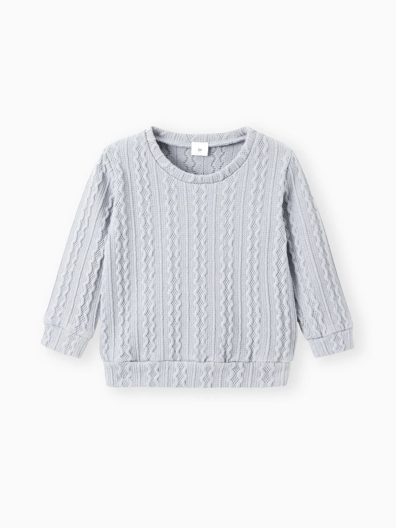 Toddler Girl/Toddler Boy Solid Textured Sweater 
Toddler Girl/Toddler Boy Solid Textured Sweater