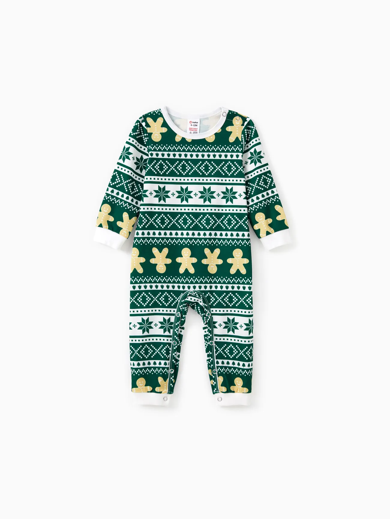 Christmas Family Matching Green Snowflake/Gingerbread Man Pattern Pajamas Sets with Pockets and Drawstring
Christmas Family Matching Green Snowflake/Gingerbread Man Pattern Pajamas Sets with Pockets and Drawstring