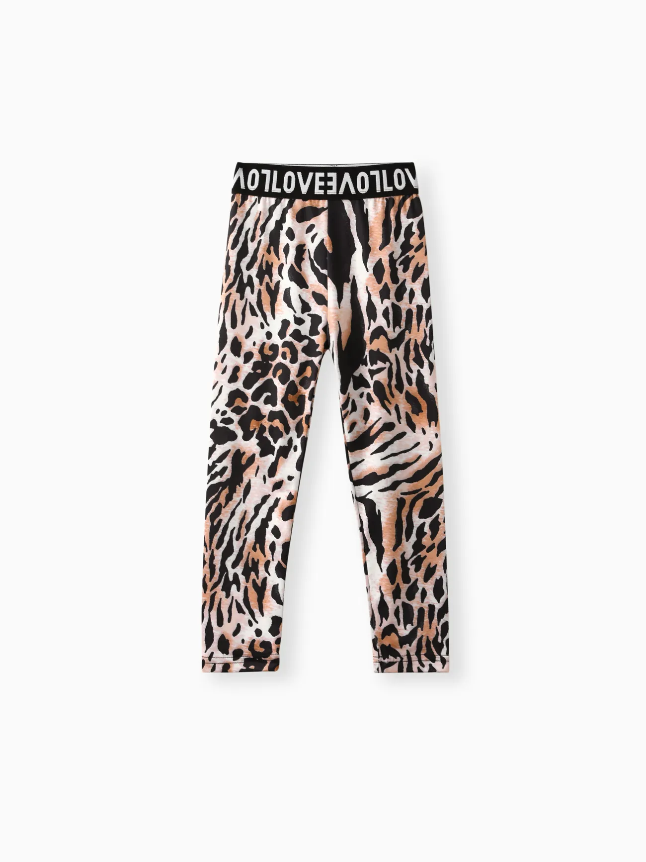 Kid Girl Letter Print Black/Leopard Print Leggings
Kid Girl Letter Print Black/Leopard Print Leggings