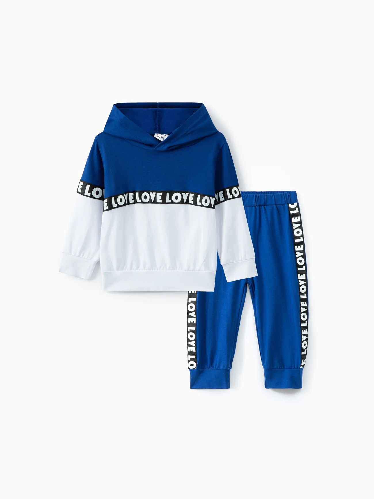 2pcs Letter Print Splice Color Block Hooded Long-sleeve Baby Set
2pcs Letter Print Splice Color Block Hooded Long-sleeve Baby Set