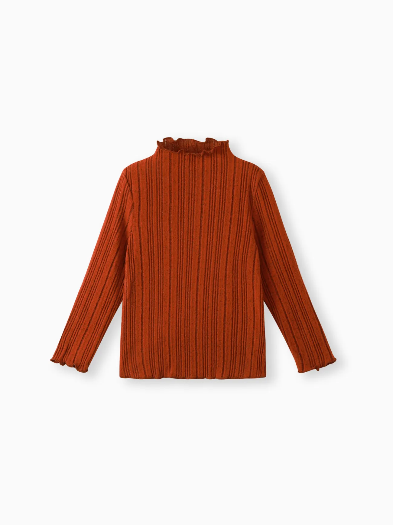 Toddler Girl's Basic Turtle neck Textured material Tee
Toddler Girl's Basic Turtle neck Textured material Tee