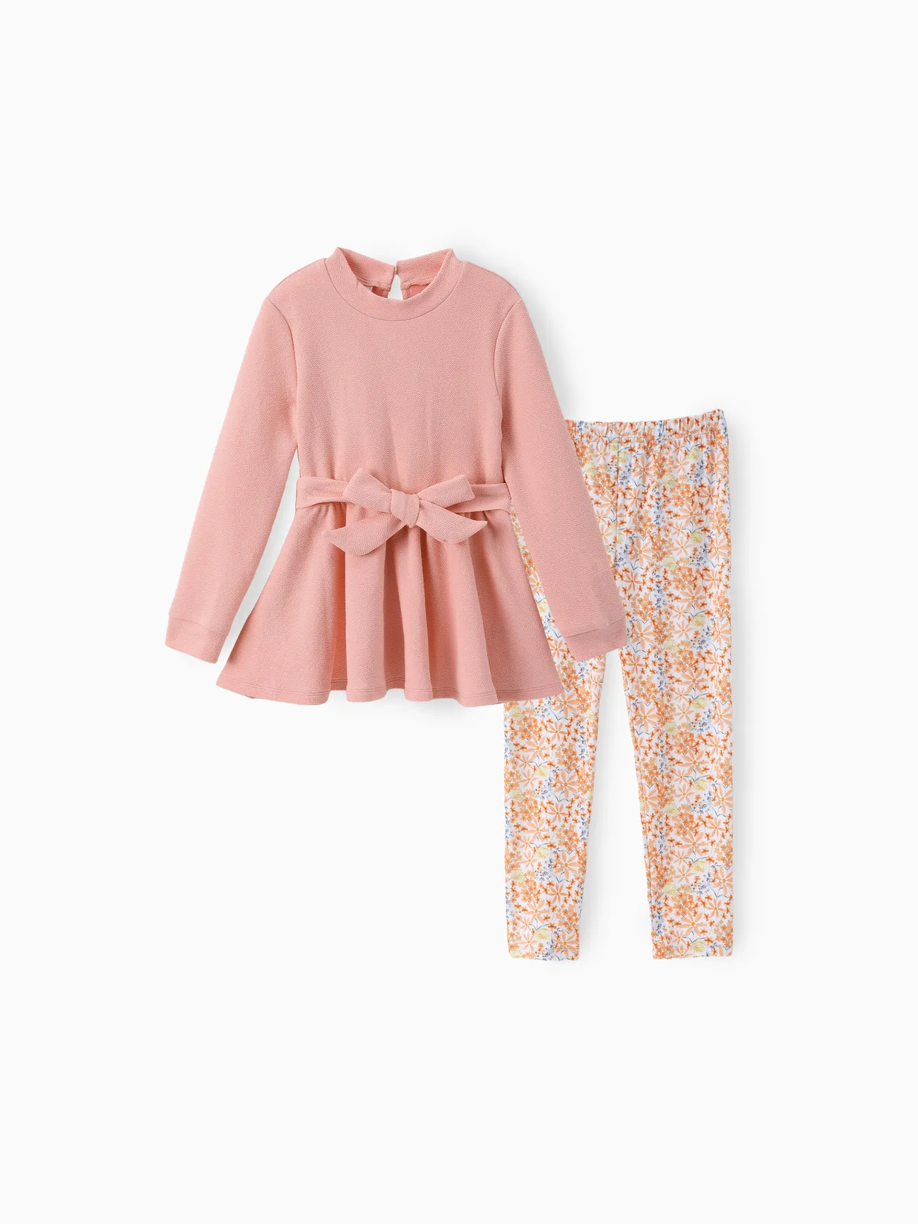 Kid Girl 2pcs Sweet Ruffled Top and Floral Print Leggings Set
Kid Girl 2pcs Sweet Ruffled Top and Floral Print Leggings Set