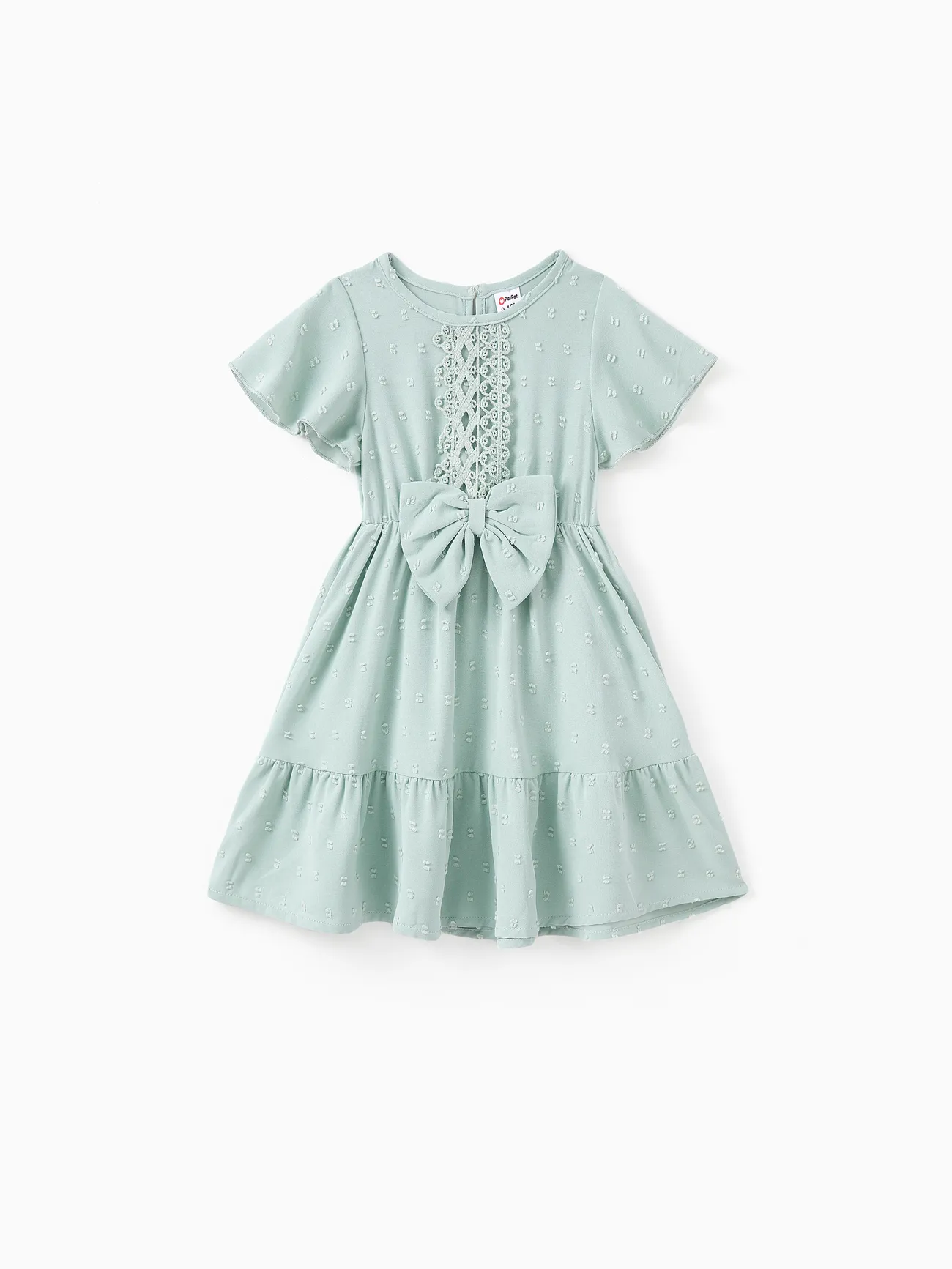 Mommy and Me Green Swiss Dots Lace Trim Tiered Ruffle Hem Dresses with Hidden Snap
Mommy and Me Green Swiss Dots Lace Trim Tiered Ruffle Hem Dresses with Hidden Snap