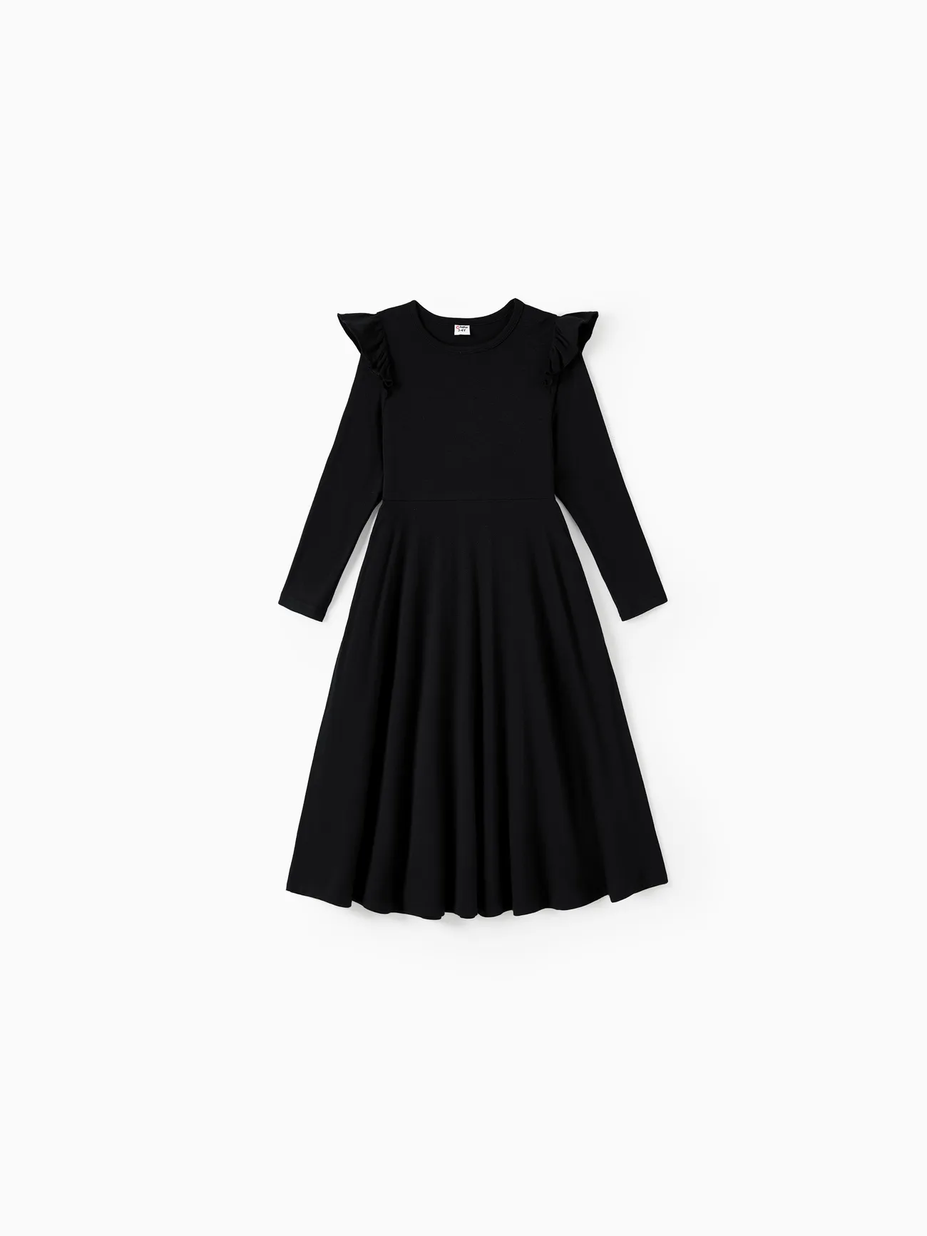 Mommy and Me Black Long Sleeves Flowy Ruffle Bottom Dresses with Pockets
Mommy and Me Black Long Sleeves Flowy Ruffle Bottom Dresses with Pockets
