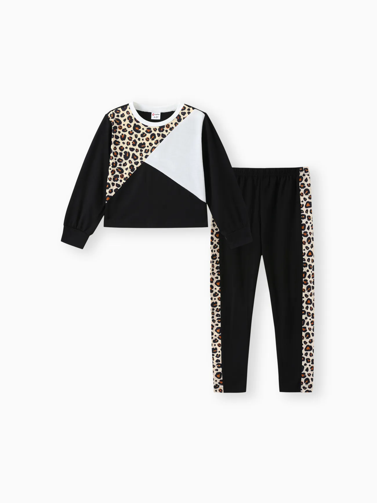Fashionable Kid Girl Leopard & Color Block Set
Fashionable Kid Girl Leopard & Color Block Set