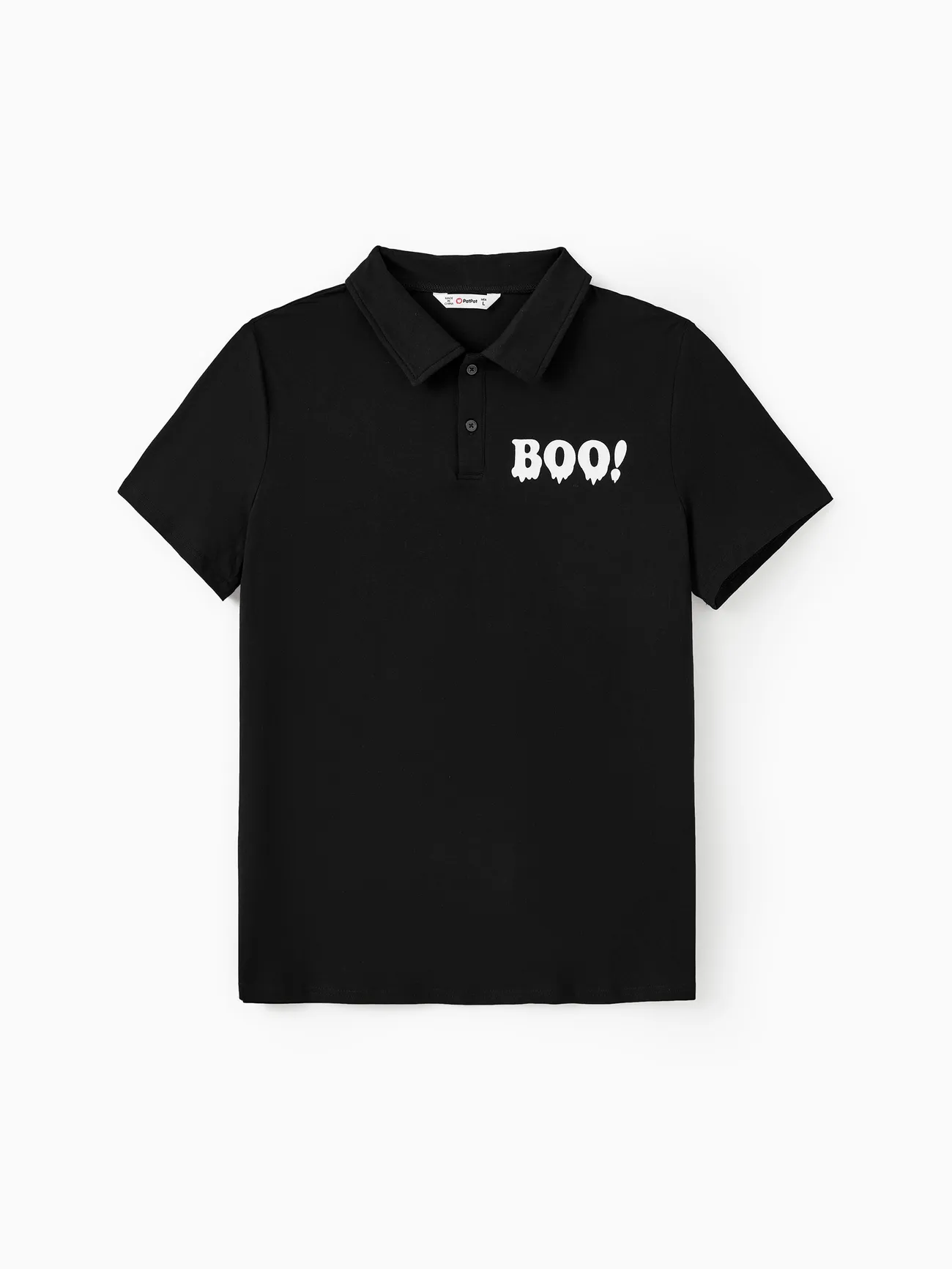 Halloween Family Matching Sets Black Boo Print Polo Shirt or A-Line/Tulle Strap Dress Set with Cape
Halloween Family Matching Sets Black Boo Print Polo Shirt or A-Line/Tulle Strap Dress Set with Cape