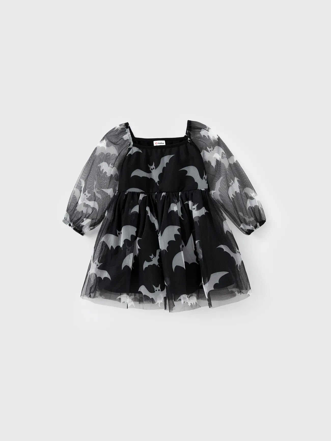 Halloween Night Family Matching Bat Print Tee or Bat Allover Pattern Half-Sleeve Tulle Dress 
Halloween Night Family Matching Bat Print Tee or Bat Allover Pattern Half-Sleeve Tulle Dress