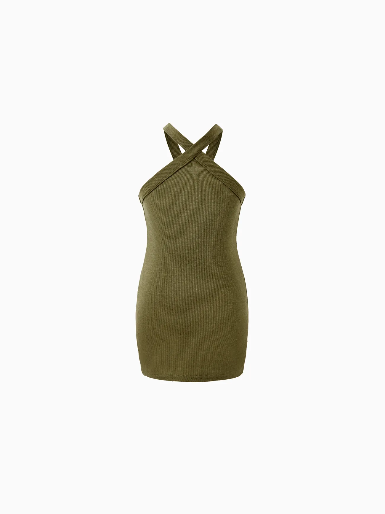 Mommy and Me Army Green Cross Halter Body-con Sleeveless Dress
Mommy and Me Army Green Cross Halter Body-con Sleeveless Dress