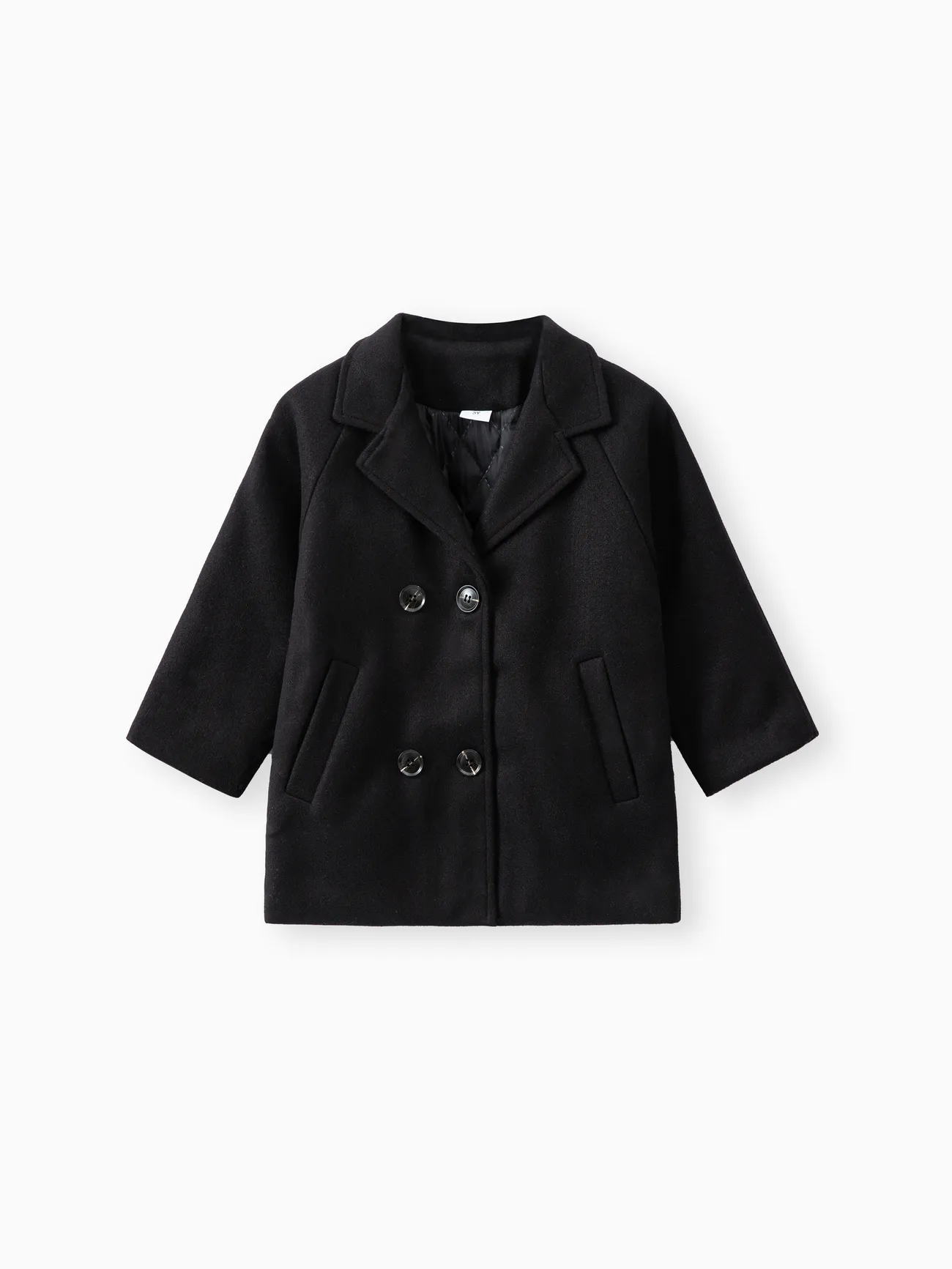 Toddler Girl/Boy Lapel Collar Double Breasted Coat 
Toddler Girl/Boy Lapel Collar Double Breasted Coat