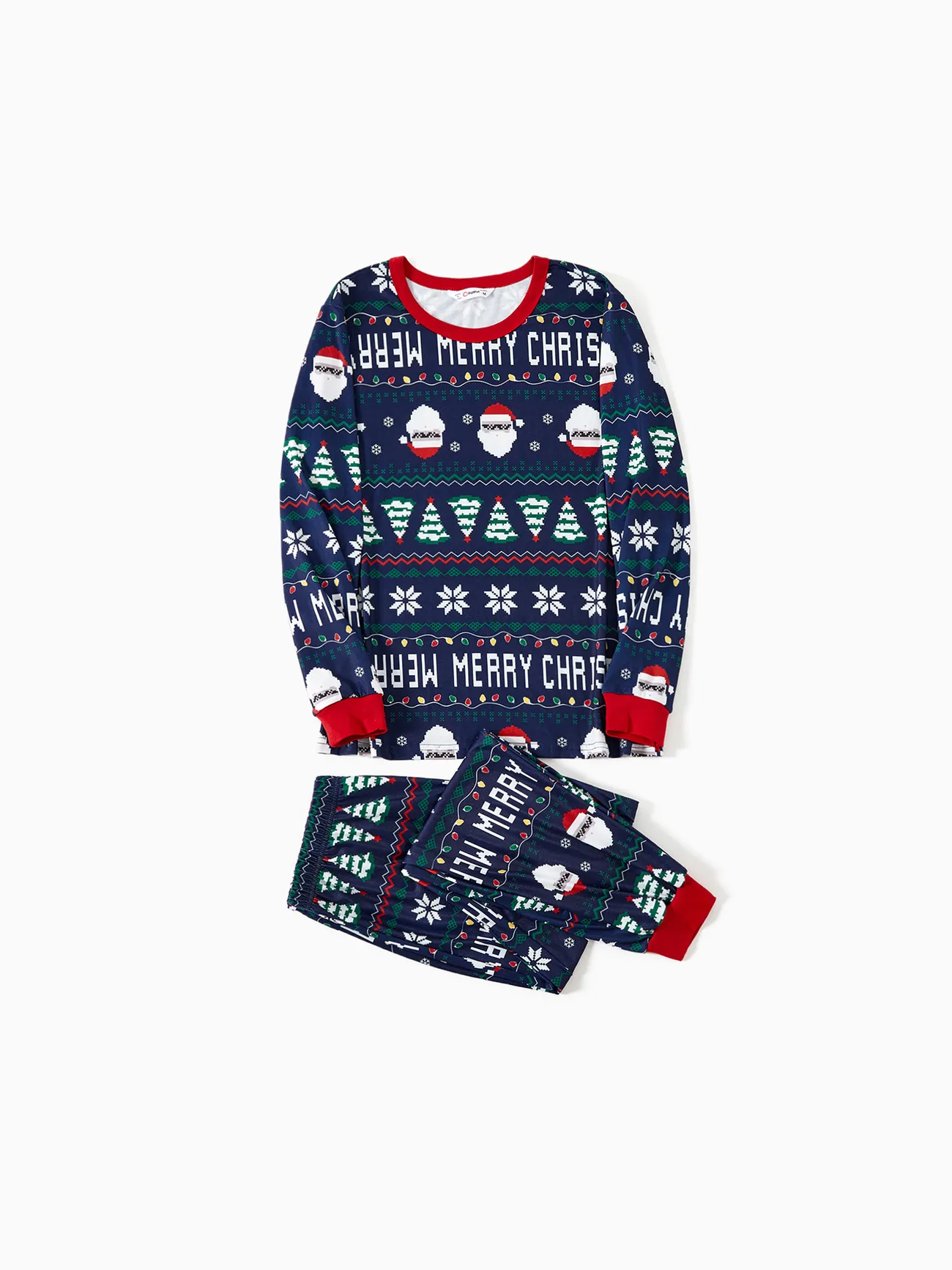 Christmas Santa and Snowflake Print Family Matching Pajamas Sets (Flame Resistant)
Christmas Santa and Snowflake Print Family Matching Pajamas Sets (Flame Resistant)