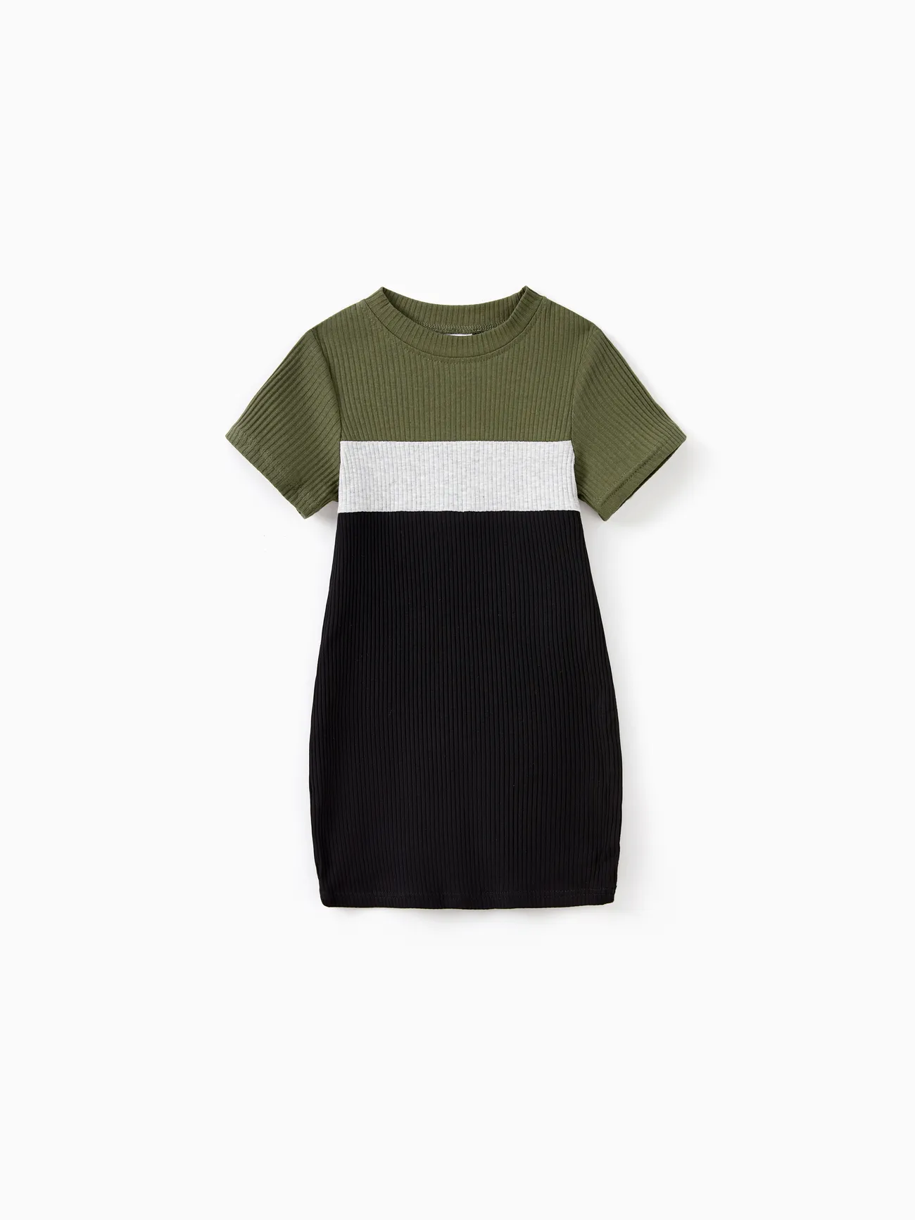 Family Matching Sets Ribbed Three-Color Block Short Sleeves Tee or Bodycon Dress
Family Matching Sets Ribbed Three-Color Block Short Sleeves Tee or Bodycon Dress