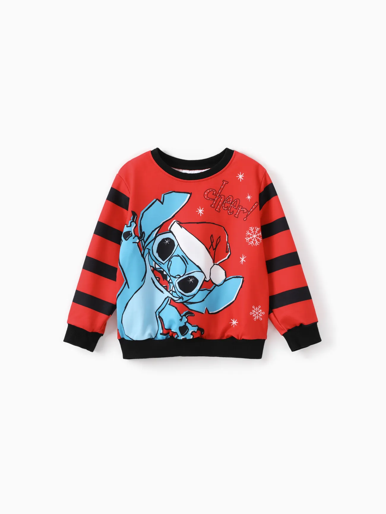 Disney Stitch Family Matching Christmas Stitch Snowflake Striped Print Long-sleeve Sweatshirt
Disney Stitch Family Matching Christmas Stitch Snowflake Striped Print Long-sleeve Sweatshirt