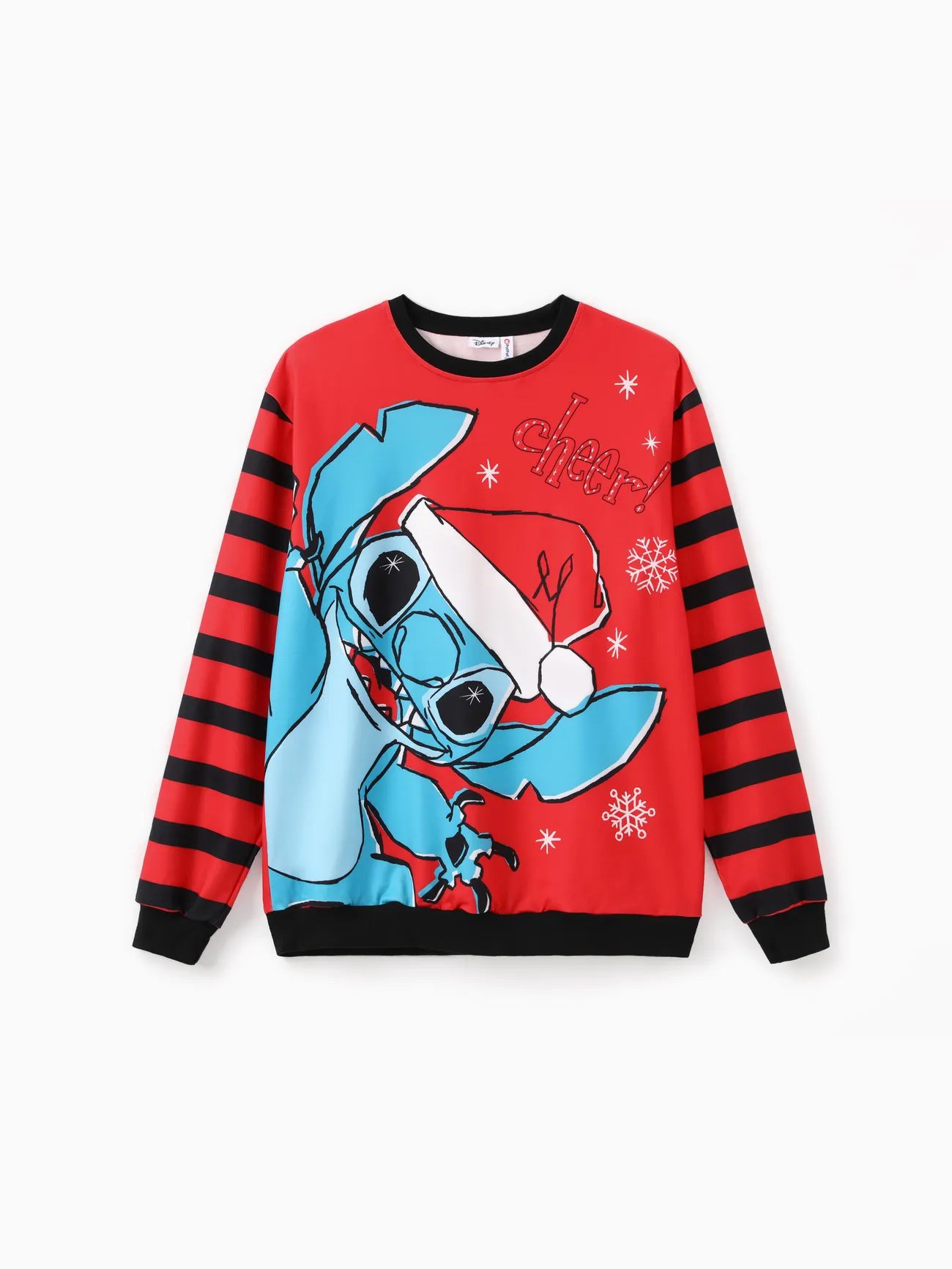 Disney Stitch Family Matching Christmas Stitch Snowflake Striped Print Long-sleeve Sweatshirt 
Disney Stitch Family Matching Christmas Stitch Snowflake Striped Print Long-sleeve Sweatshirt