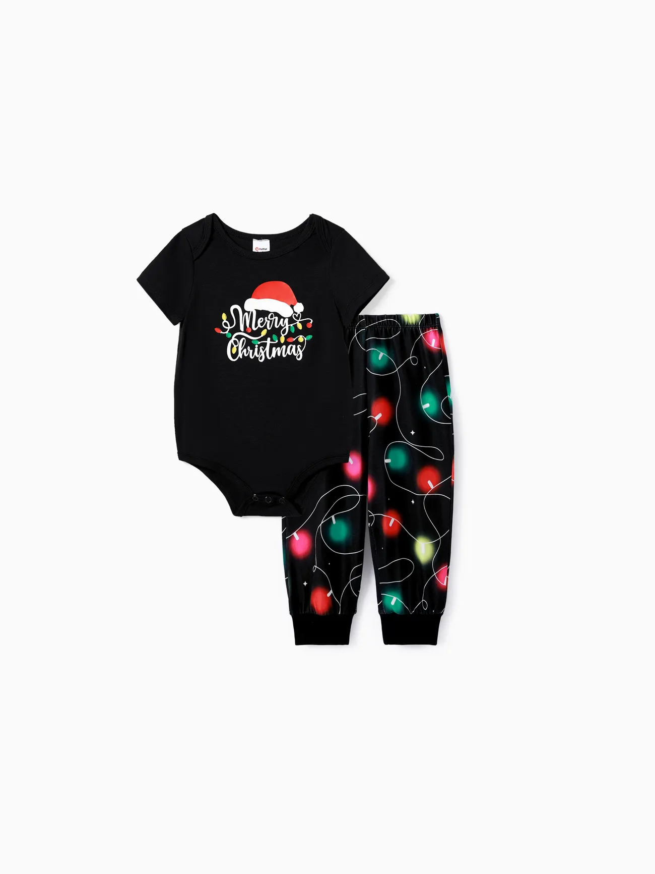 Christmas Family Matching Letters&Festive light bulb Print Short-sleeve Pajamas Sets
Christmas Family Matching Letters&Festive light bulb Print Short-sleeve Pajamas Sets