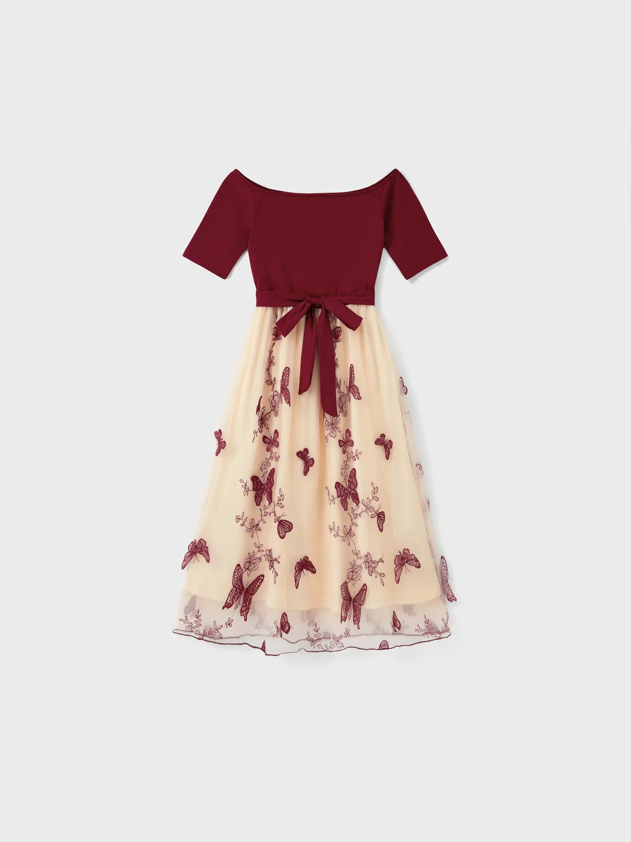 Family Matching Sets Long Sleeves Sweatshirt or Off-Shoulder Butterfly Embroidered Tulle Dress
Family Matching Sets Long Sleeves Sweatshirt or Off-Shoulder Butterfly Embroidered Tulle Dress