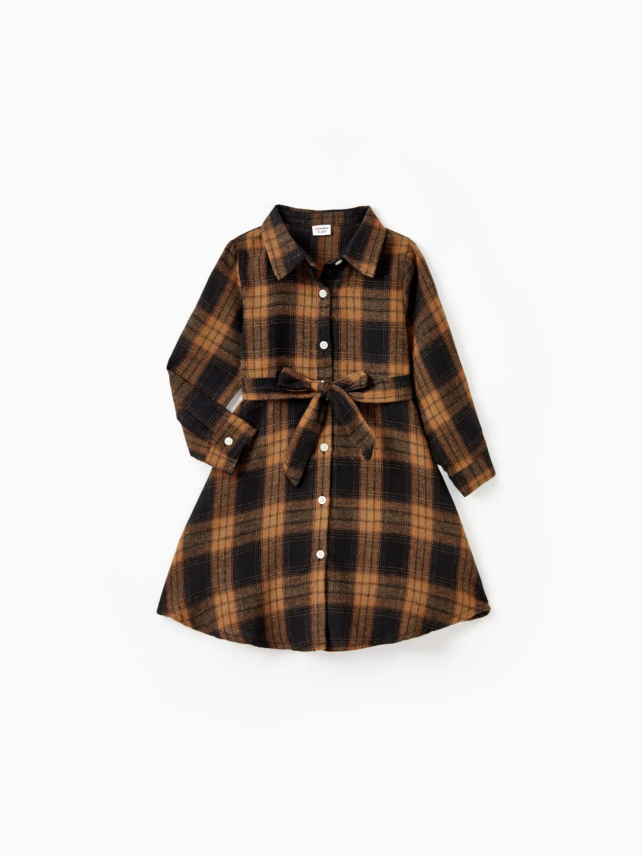 Christmas Family Matching Sets Brown&Black Check Plaid Long-sleeve Botton Dwon Top/Dress/Romper
Christmas Family Matching Sets Brown&Black Check Plaid Long-sleeve Botton Dwon Top/Dress/Romper