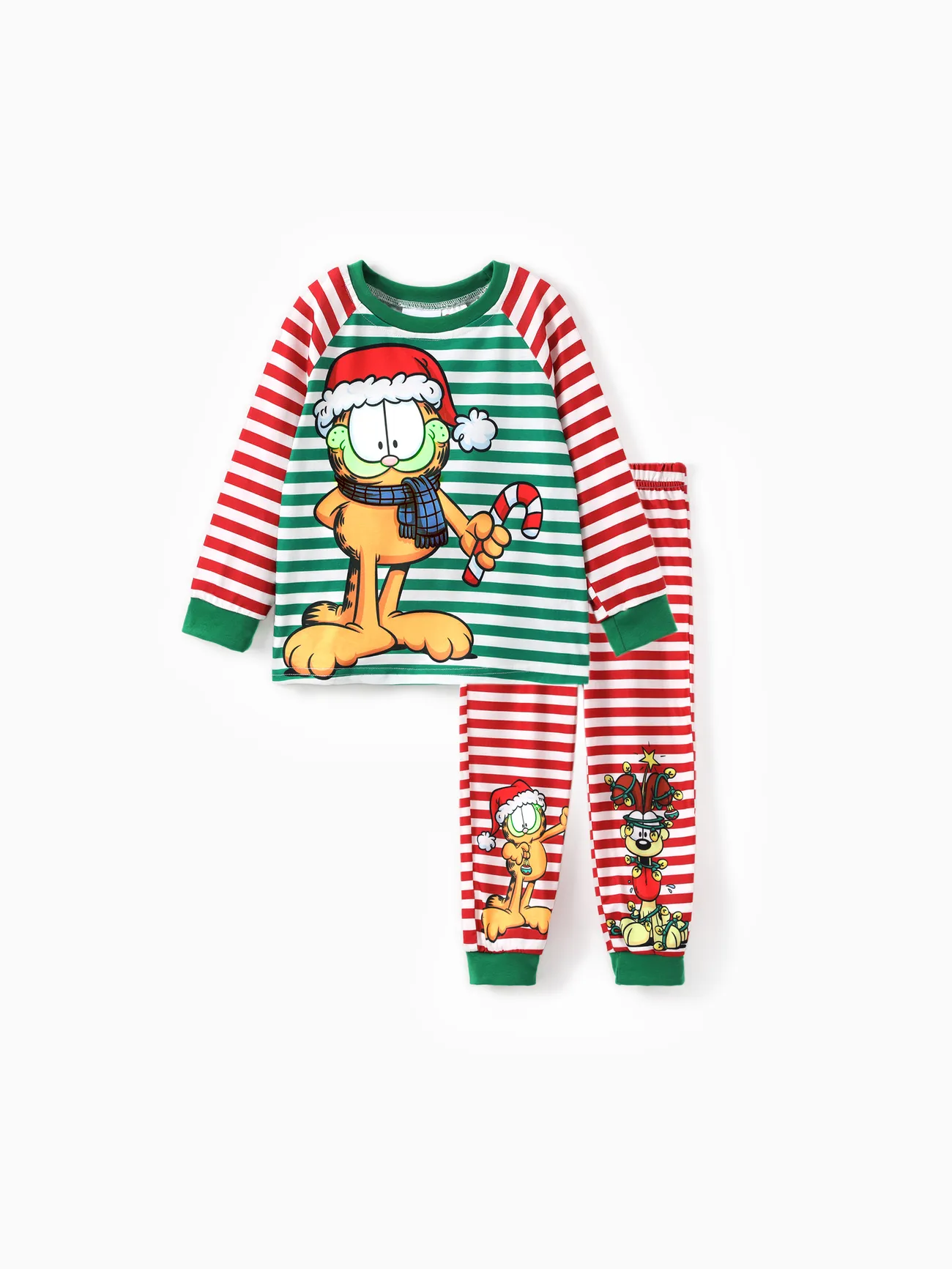 Garfield Family matching Christmas Colorblock Striped Pattern Pajama Set(Flame Resistant)
Garfield Family matching Christmas Colorblock Striped Pattern Pajama Set(Flame Resistant)
