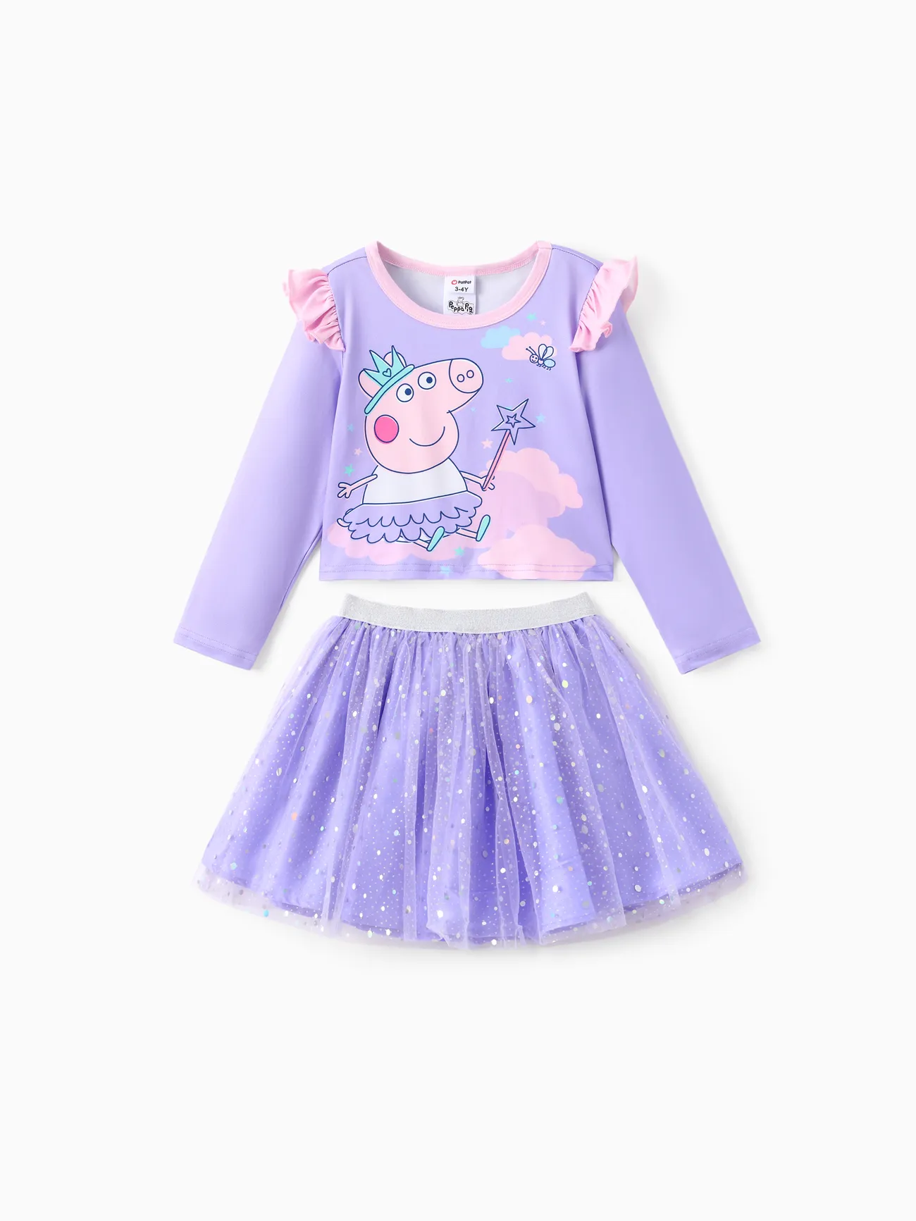 Peppa Pig Toddler Girl 2pcs Strawberry Donuts Flutter Long-sleeve T-shirt with Skirt Set
Peppa Pig Toddler Girl 2pcs Strawberry Donuts Flutter Long-sleeve T-shirt with Skirt Set