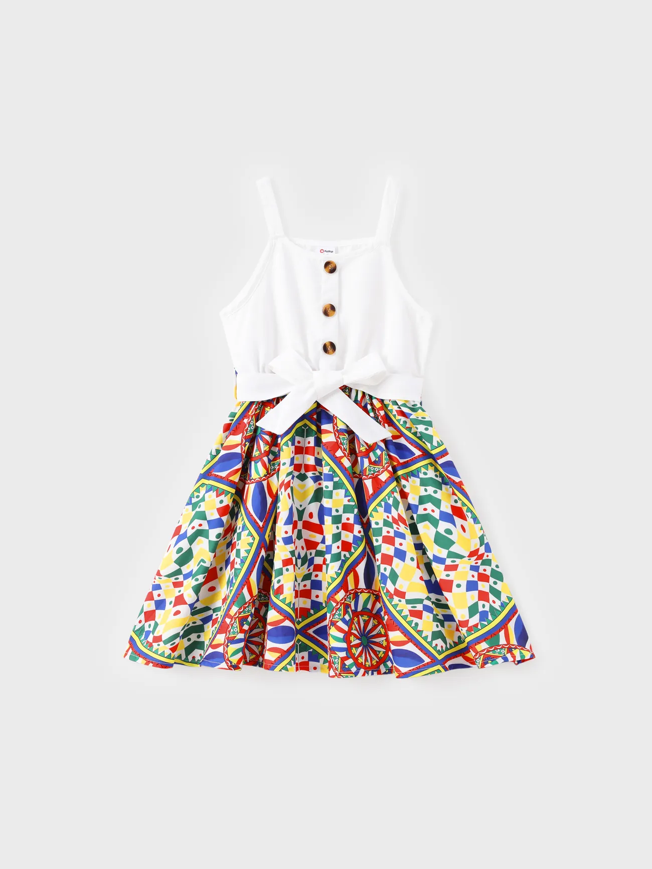Kid Girl Bohemia Ethnic Print Colorblock Dress
Kid Girl Bohemia Ethnic Print Colorblock Dress
