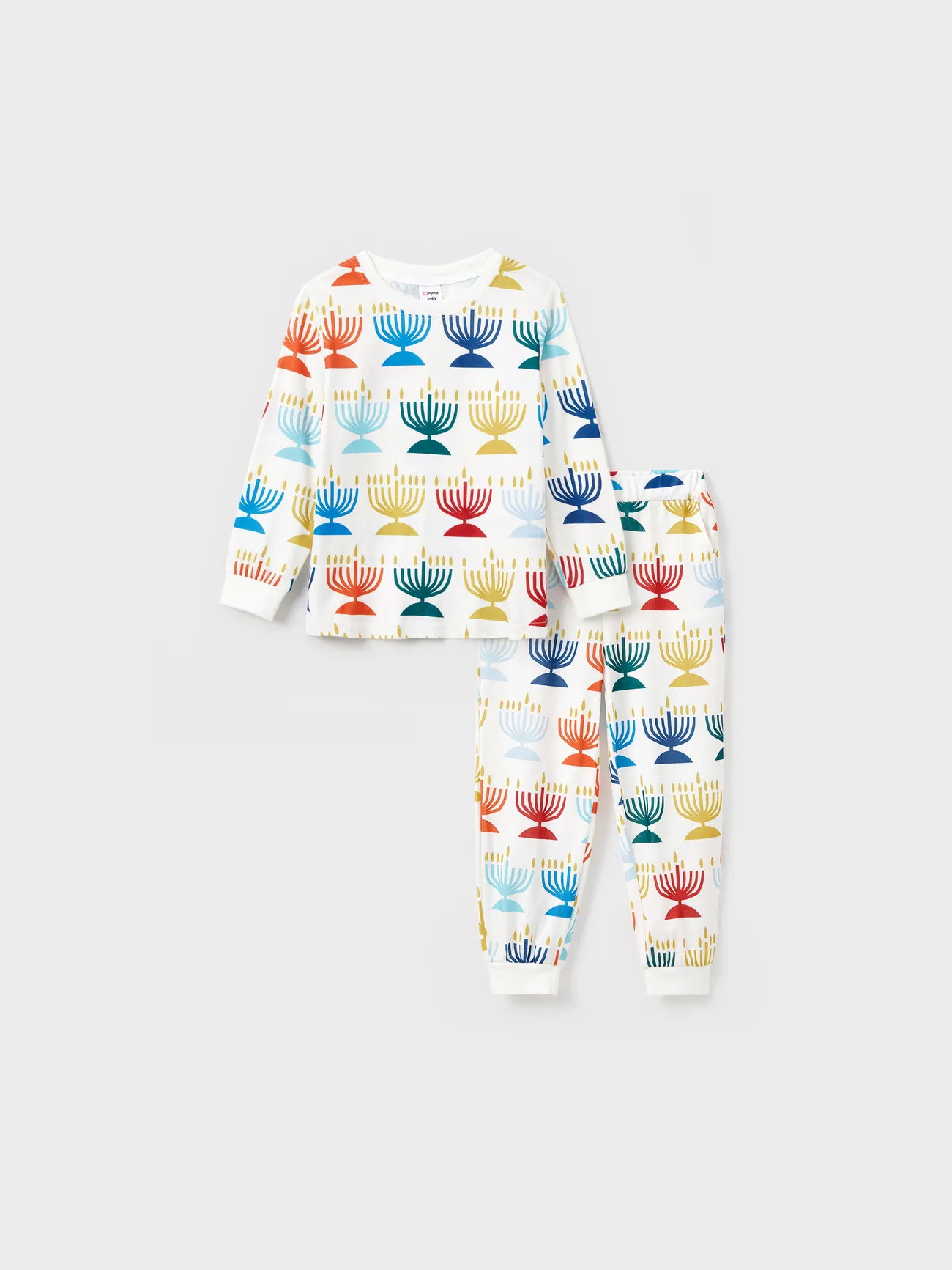 Hanukkah Pajamas Hanukkah Menorah Pattern PJs Sets for Family