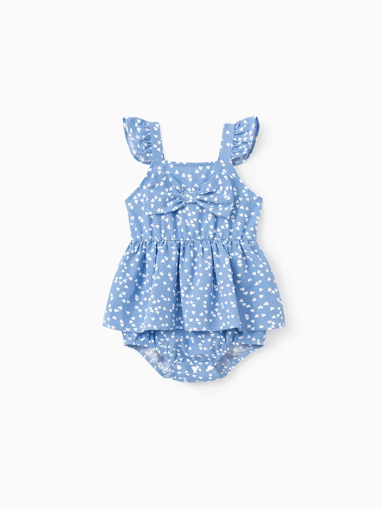 All Over Dots Print Blue Sleeveless Spaghetti Strap V Neck Ruffle Wrap Dress for Mom and Me
All Over Dots Print Blue Sleeveless Spaghetti Strap V Neck Ruffle Wrap Dress for Mom and Me