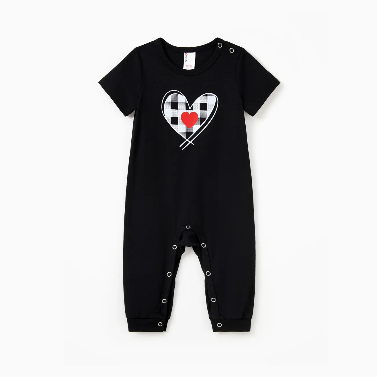 Valentine's Day Family Matching Heart Print Short-sleeve Top and Plaid Pants Black Pajamas Set
Valentine's Day Family Matching Heart Print Short-sleeve Top and Plaid Pants Black Pajamas Set