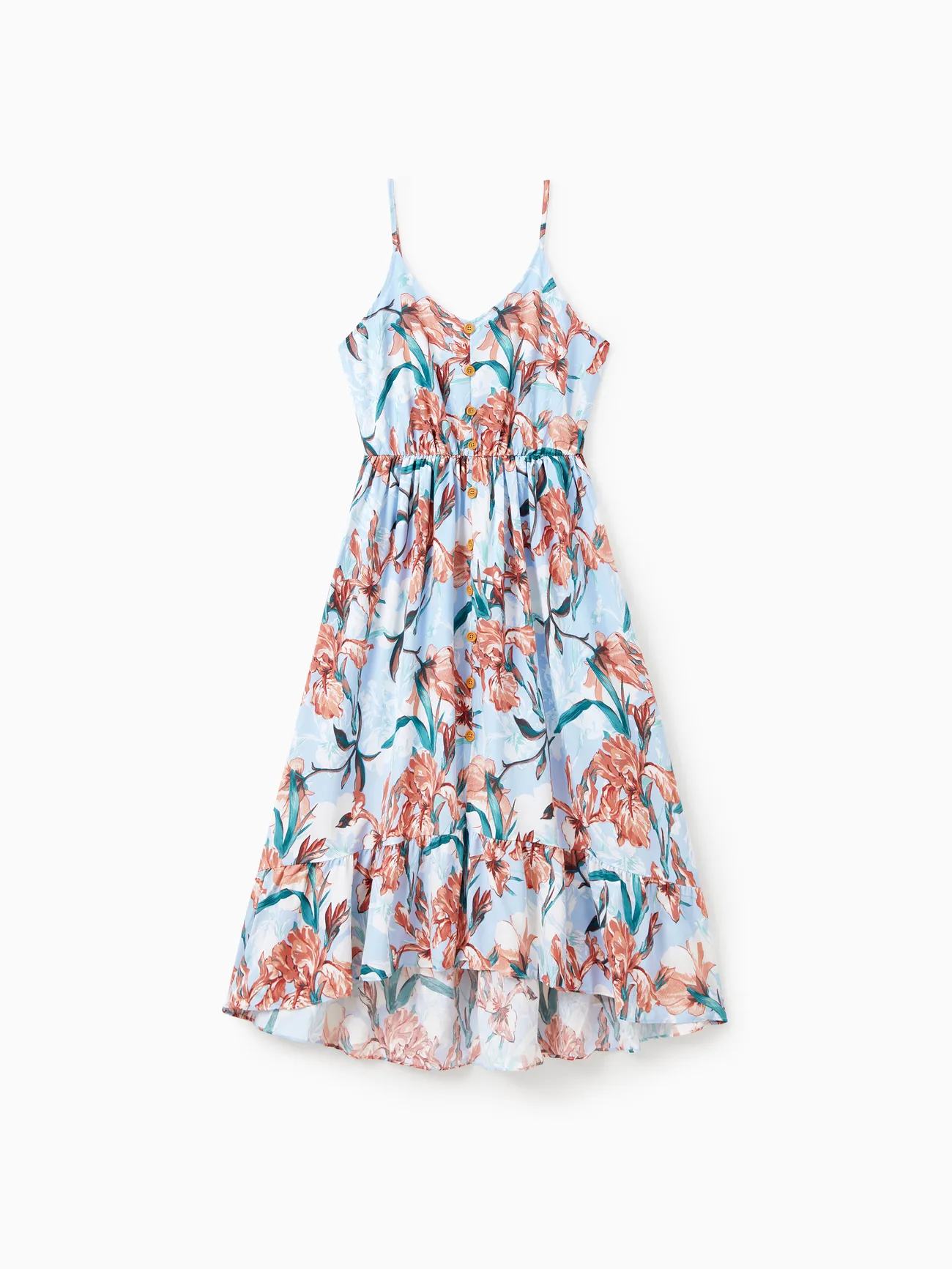 Family Matching Color Block Polo Shirt or Button Up Elastic Waist Vibrant Floral Strap Dress
Family Matching Color Block Polo Shirt or Button Up Elastic Waist Vibrant Floral Strap Dress